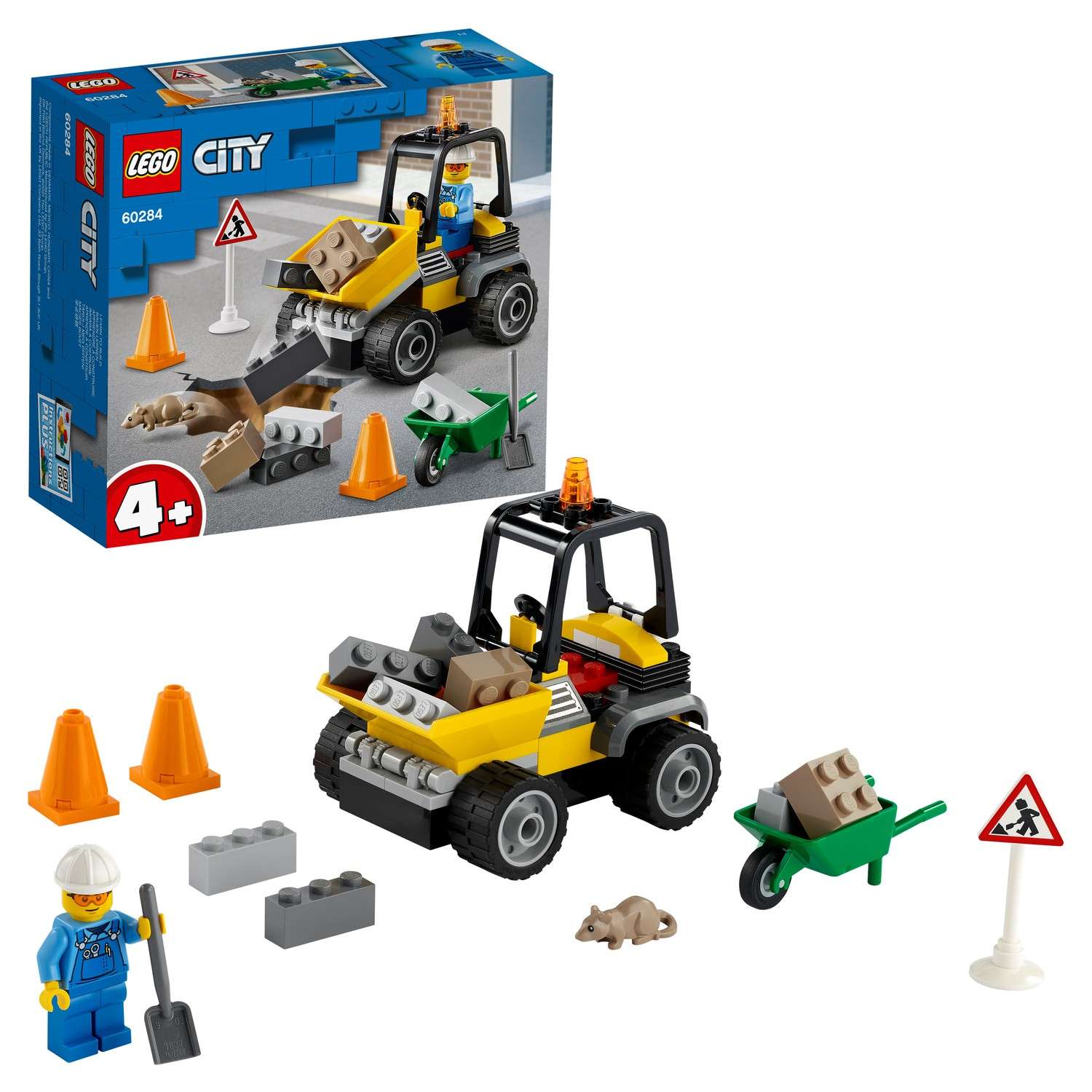 Конструктор LEGO City Автомобиль для дорожных работ 58 дет. - фото 1