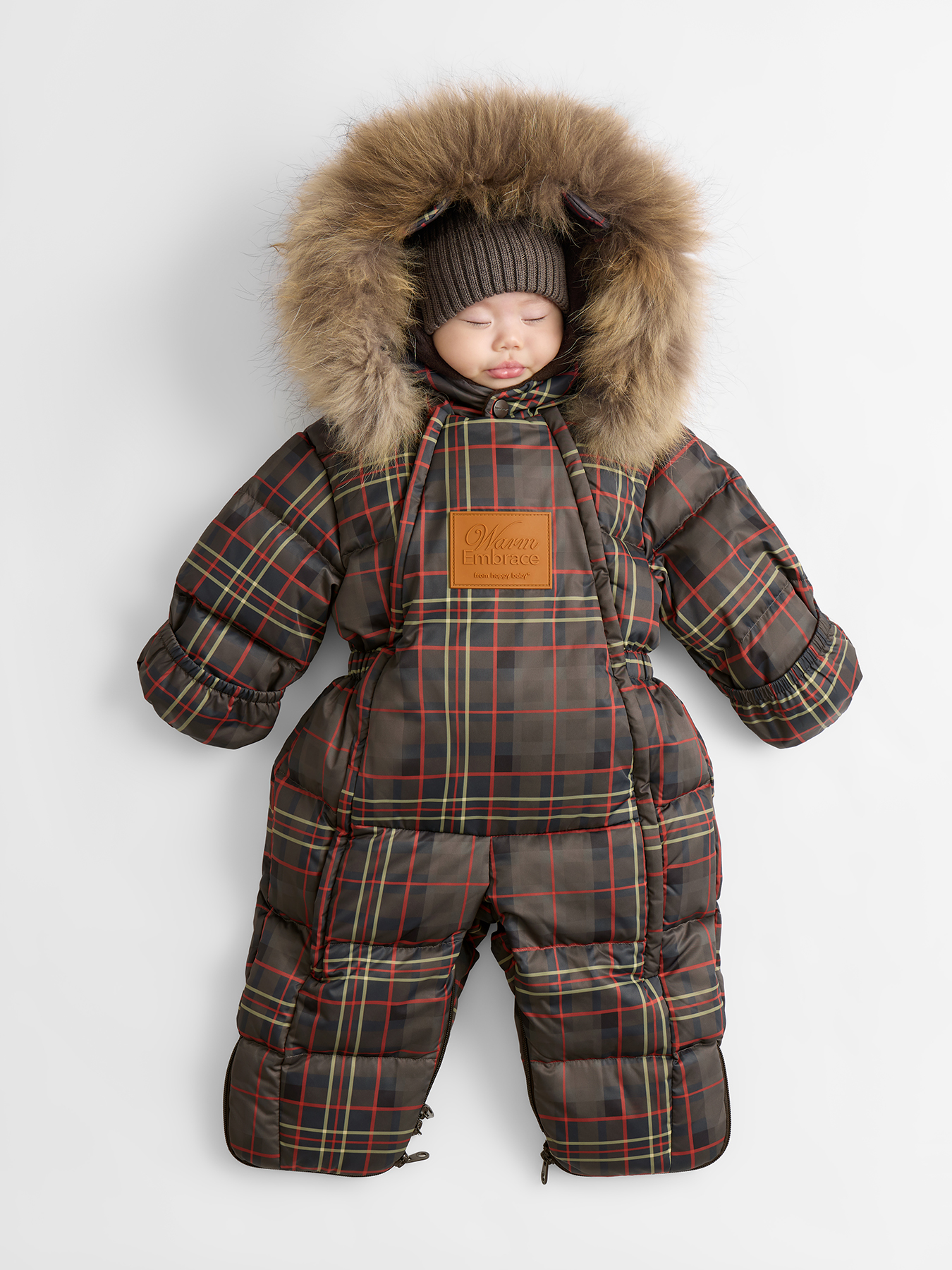 Комбинезон-трансформер Happy Baby 89144-0_dark chocolate (checkered) - фото 1