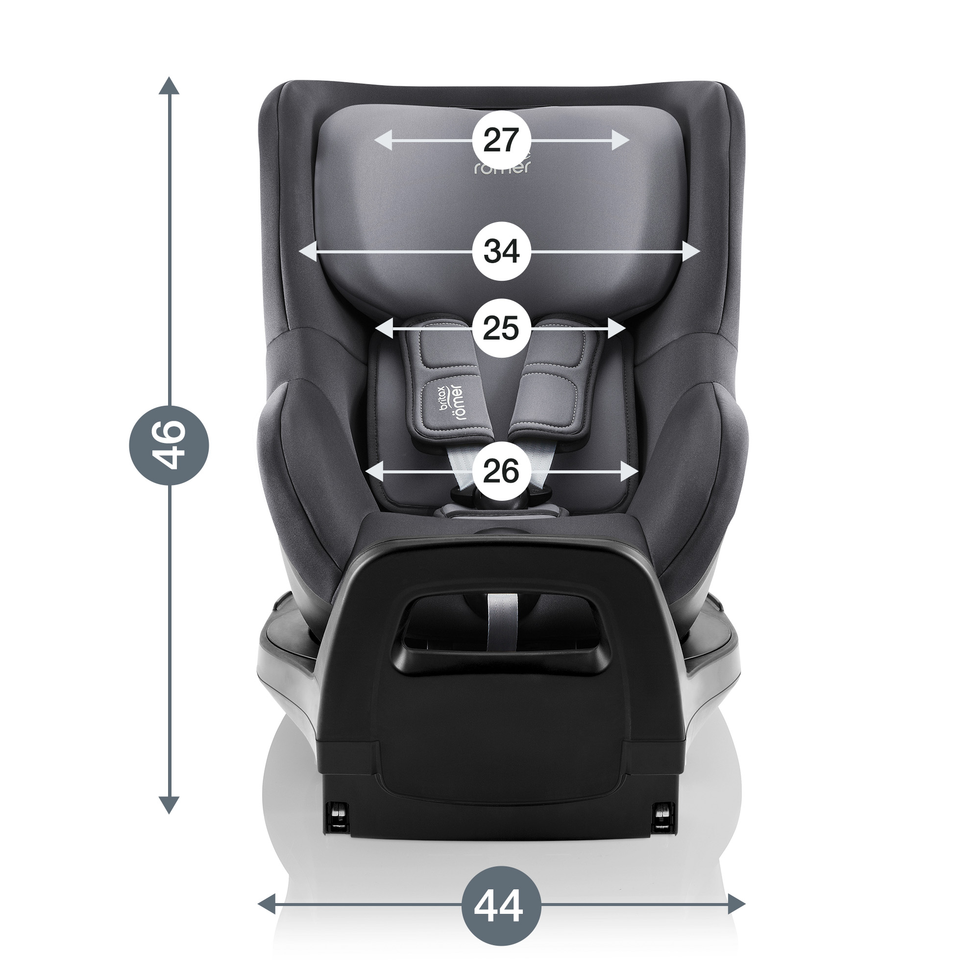Автокресло Britax Roemer Dualfix Pro Midnight Grey Isofix 0+/1 (0-18 кг) - фото 4