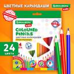 Карандаши цветные Brauberg 24 шт.
