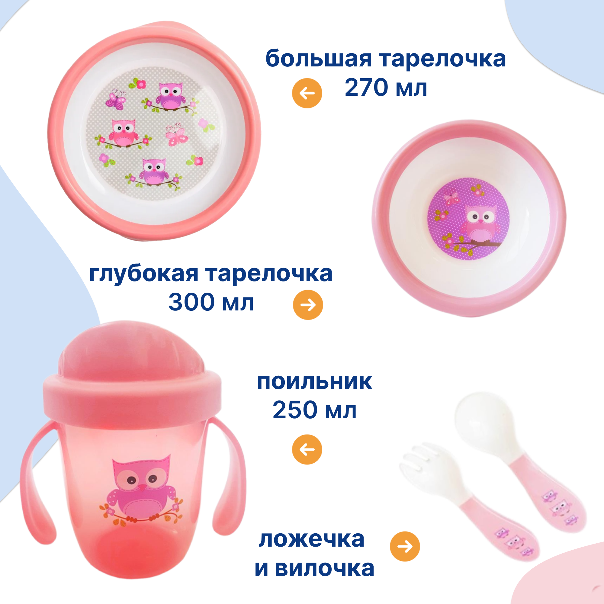 Набор посуды Uviton набор посуды 300 мл 5 предм. - фото 2