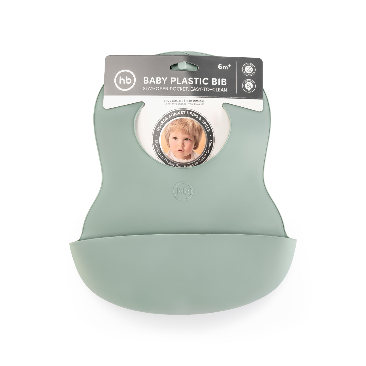 Нагрудник Happy Baby пластик - фото 4