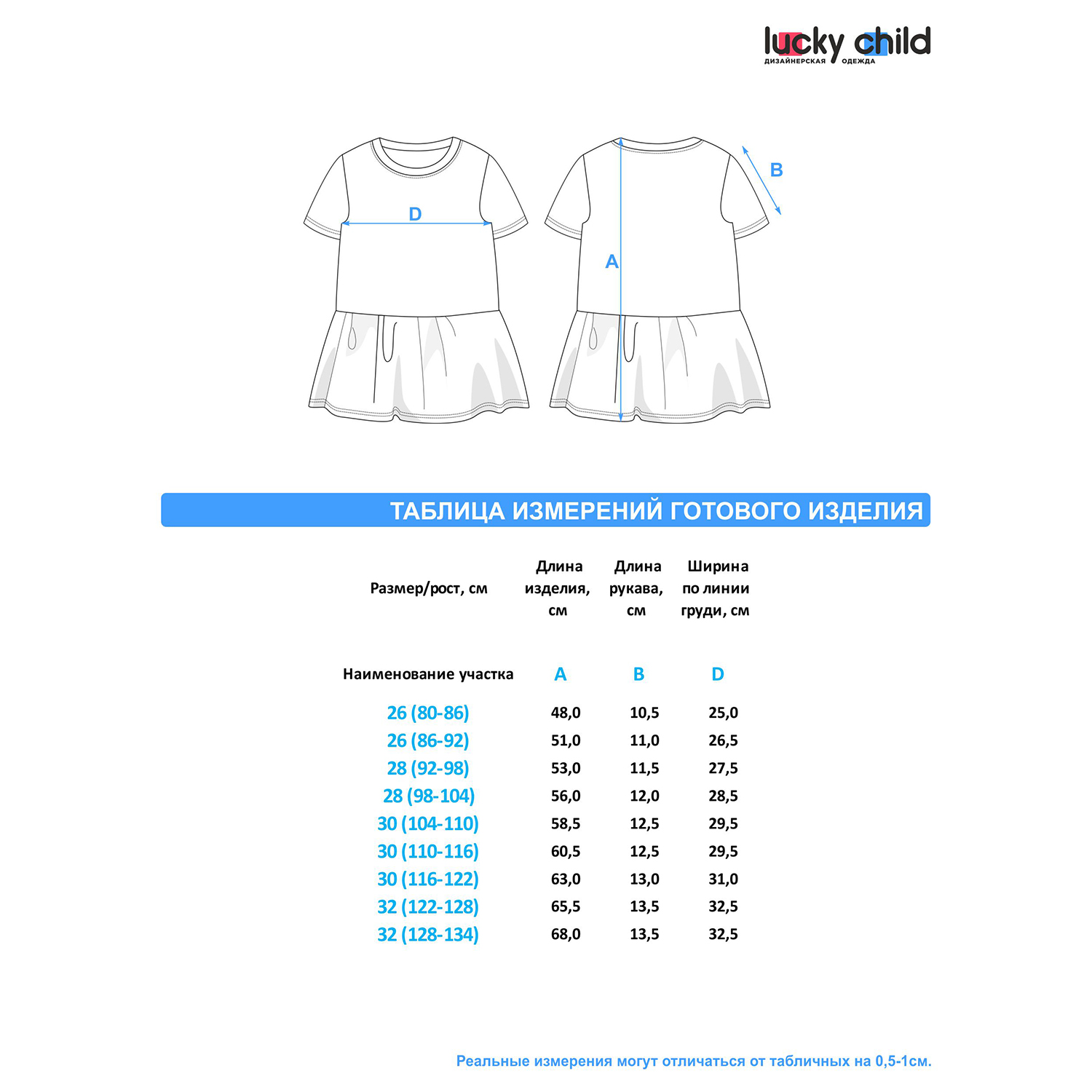 Платье Lucky Child 143-63/оранжевый/2-12 - фото 6