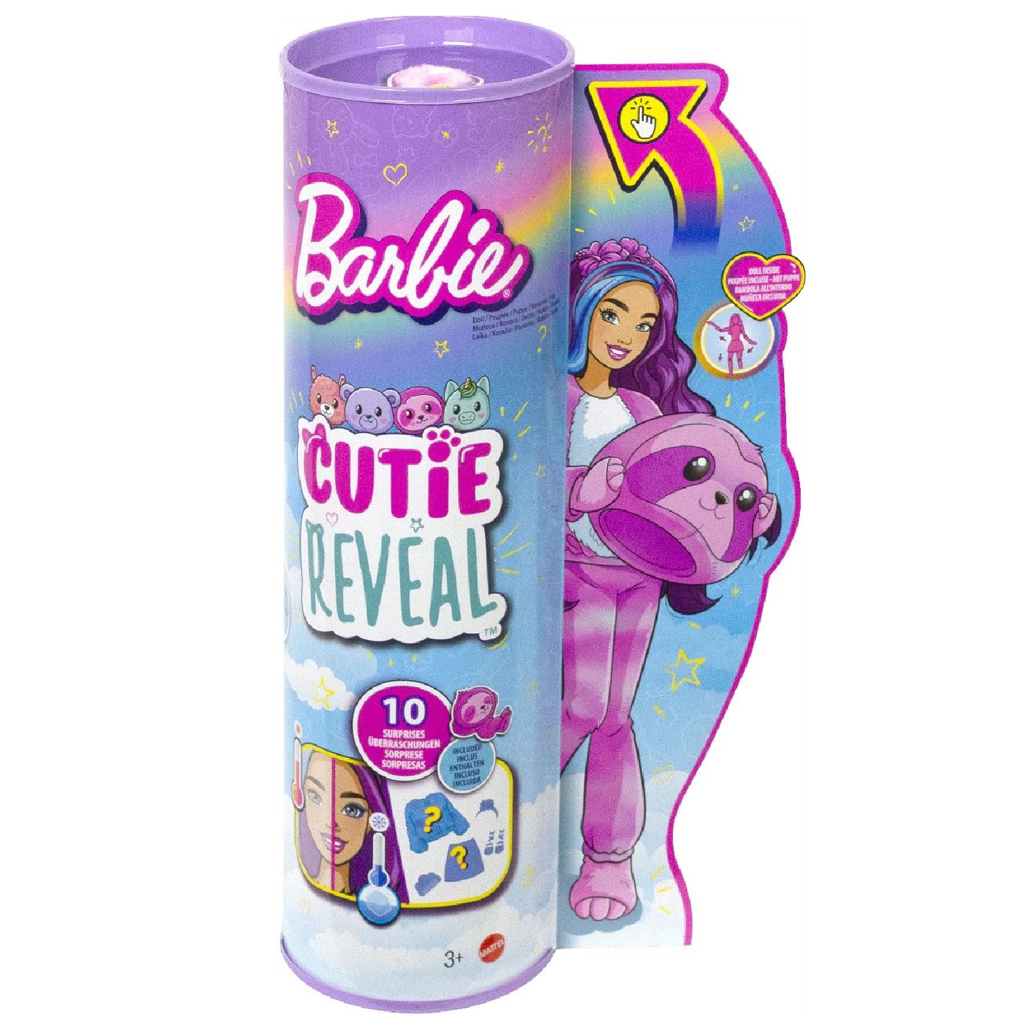 Кукла модельная Barbie Cutie Reveal Ленивец HJL59 - фото 6