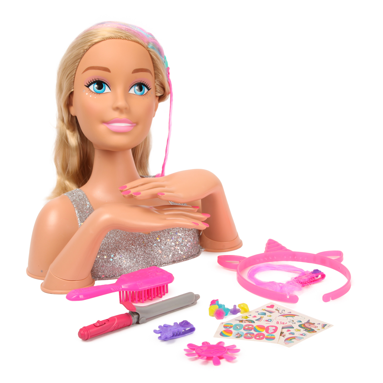 Игрушка Barbie торс для причесок Делюкс Блондинка - фото 1