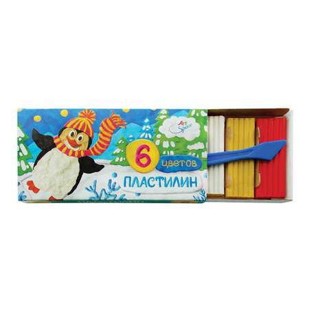 Пластилин Спейс 6 цв.