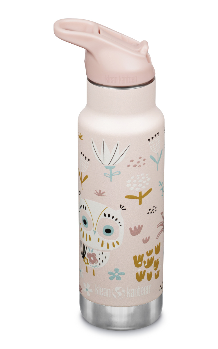 Детская термобутылка Klean Kanteen Insulated Kid Classic Flip Sport 12oz (355 мл) Owlet - фото 1