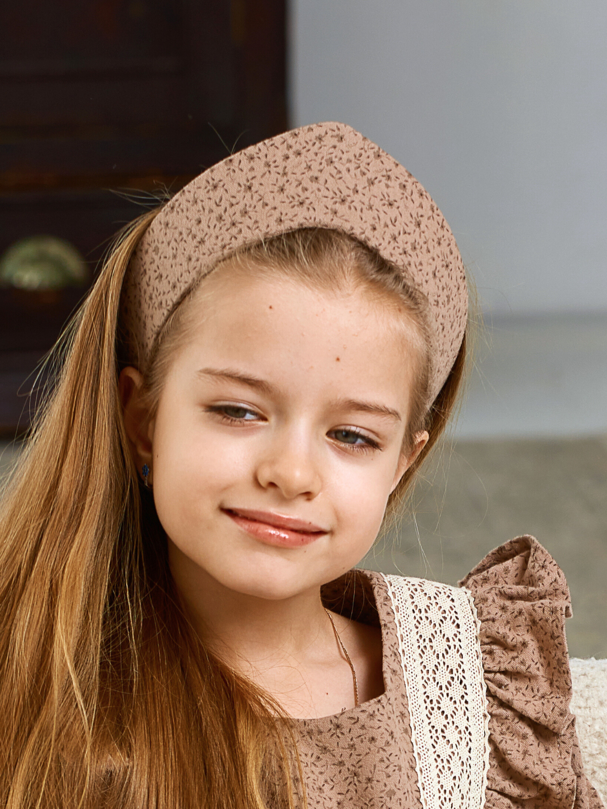 Кокошник MOUN кокошник_фланель_лист/корич - фото 2