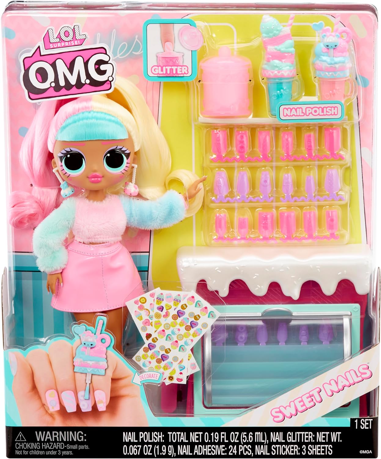 Кукла модельная L.O.L. Surprise! OMG Sweet Nails C Sprkls 503781-EUC - фото 7