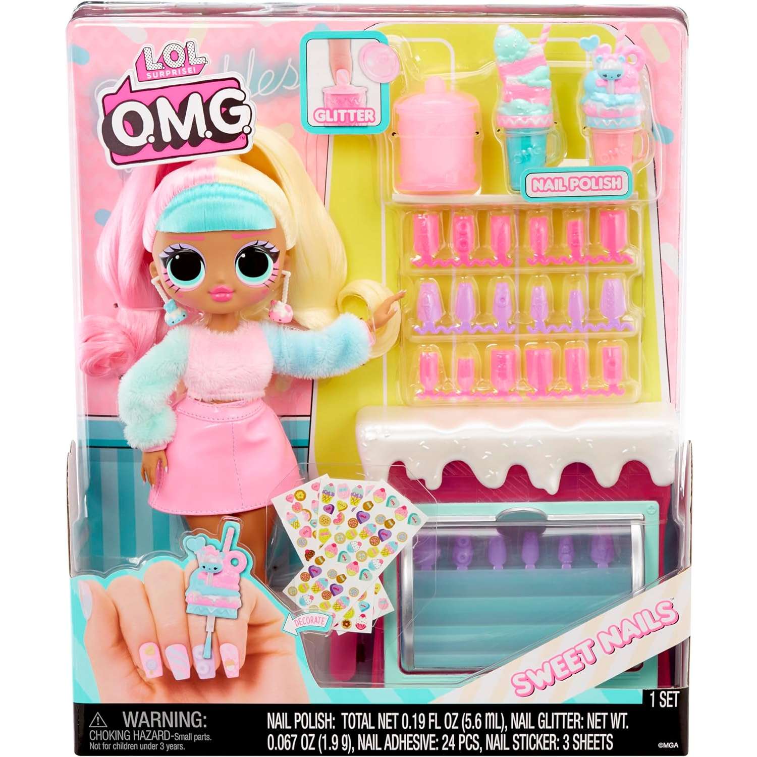 Кукла модельная L.O.L. Surprise! OMG Sweet Nails C Sprkls 503781-EUC - фото 7