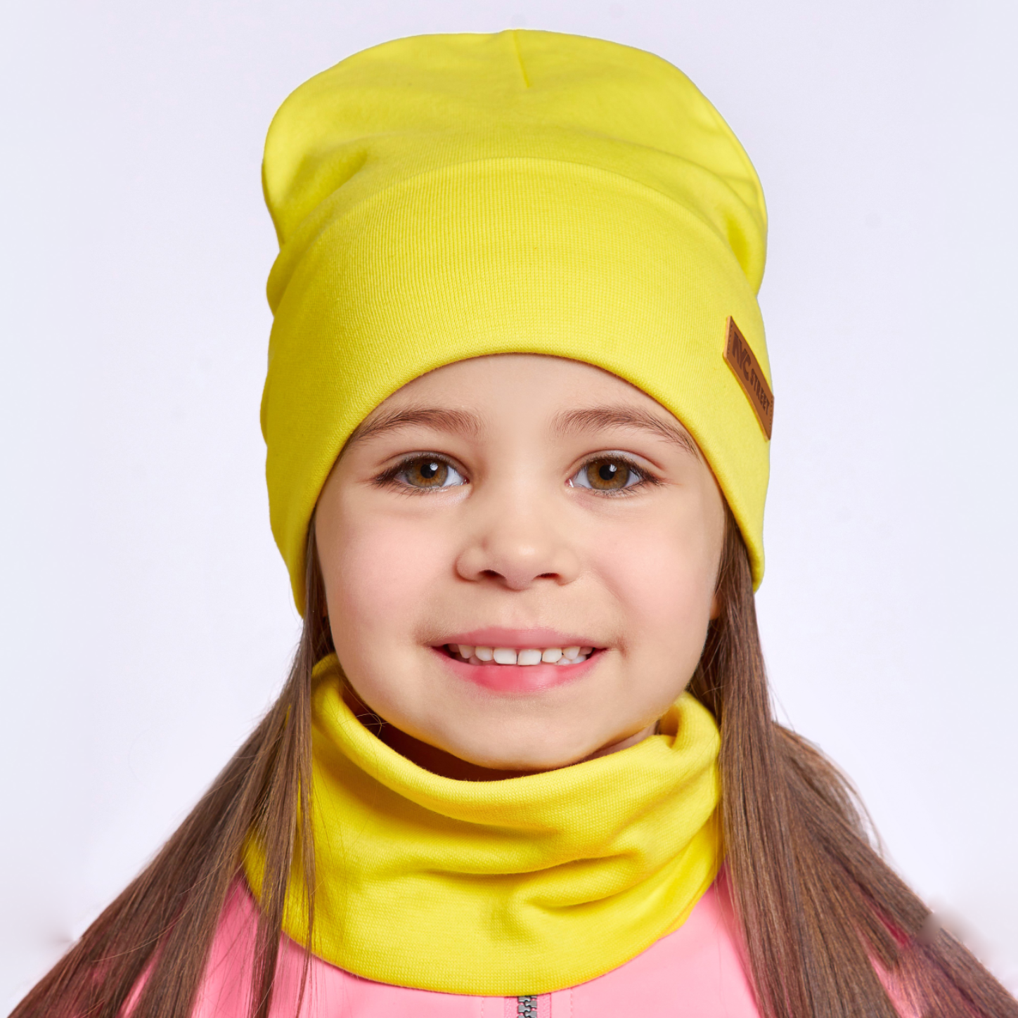 Шапка и снуд KUBRIO NYC-H-68-SPRotvG-yellow - фото 3
