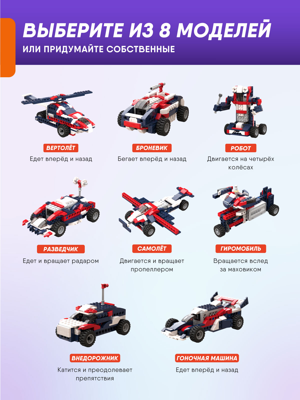 Конструктор Apitor Robot T 8в1 - фото 3