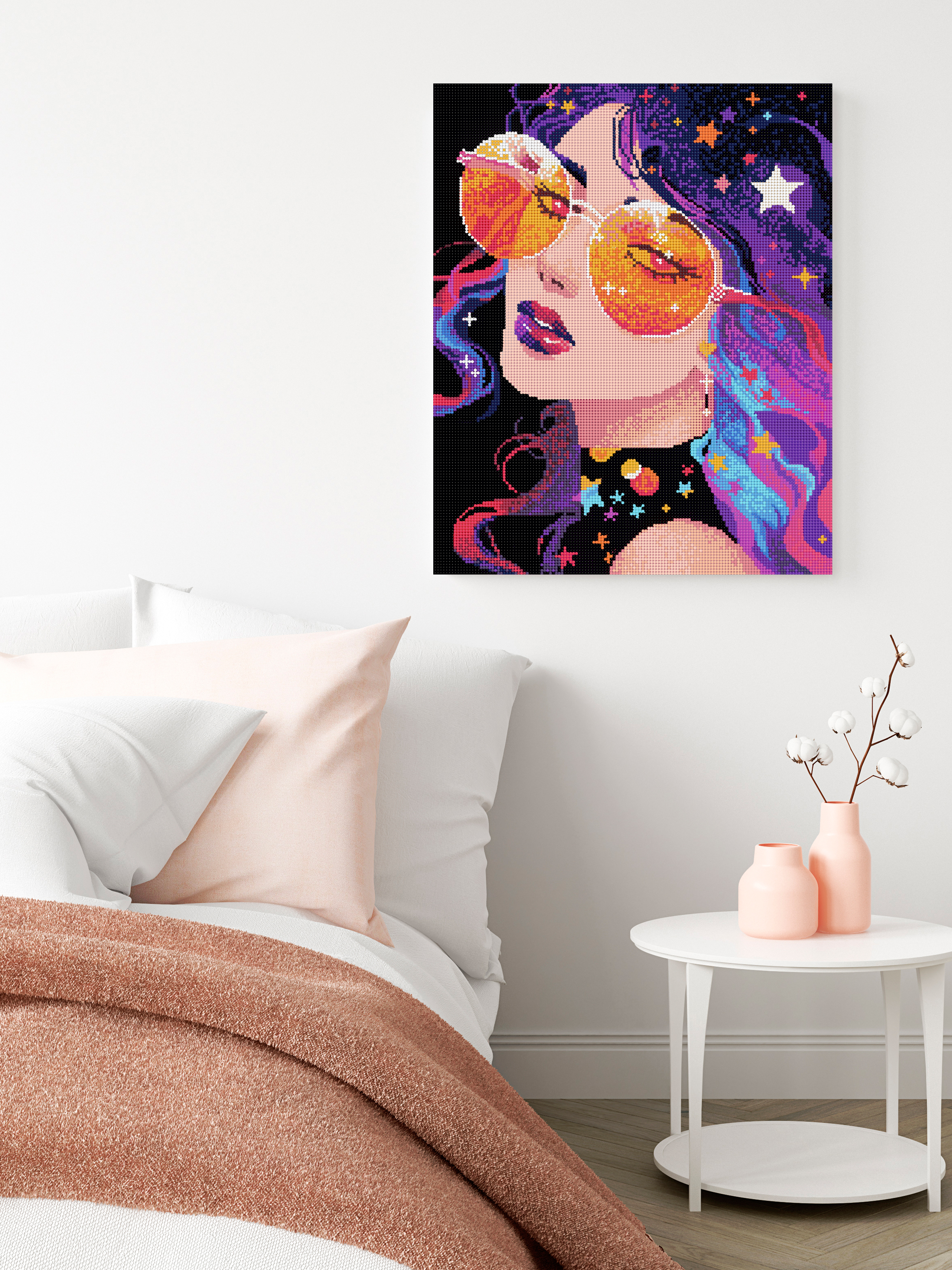 Алмазная мозаика Art sensation Девушка-космос в ассортименте - фото 3