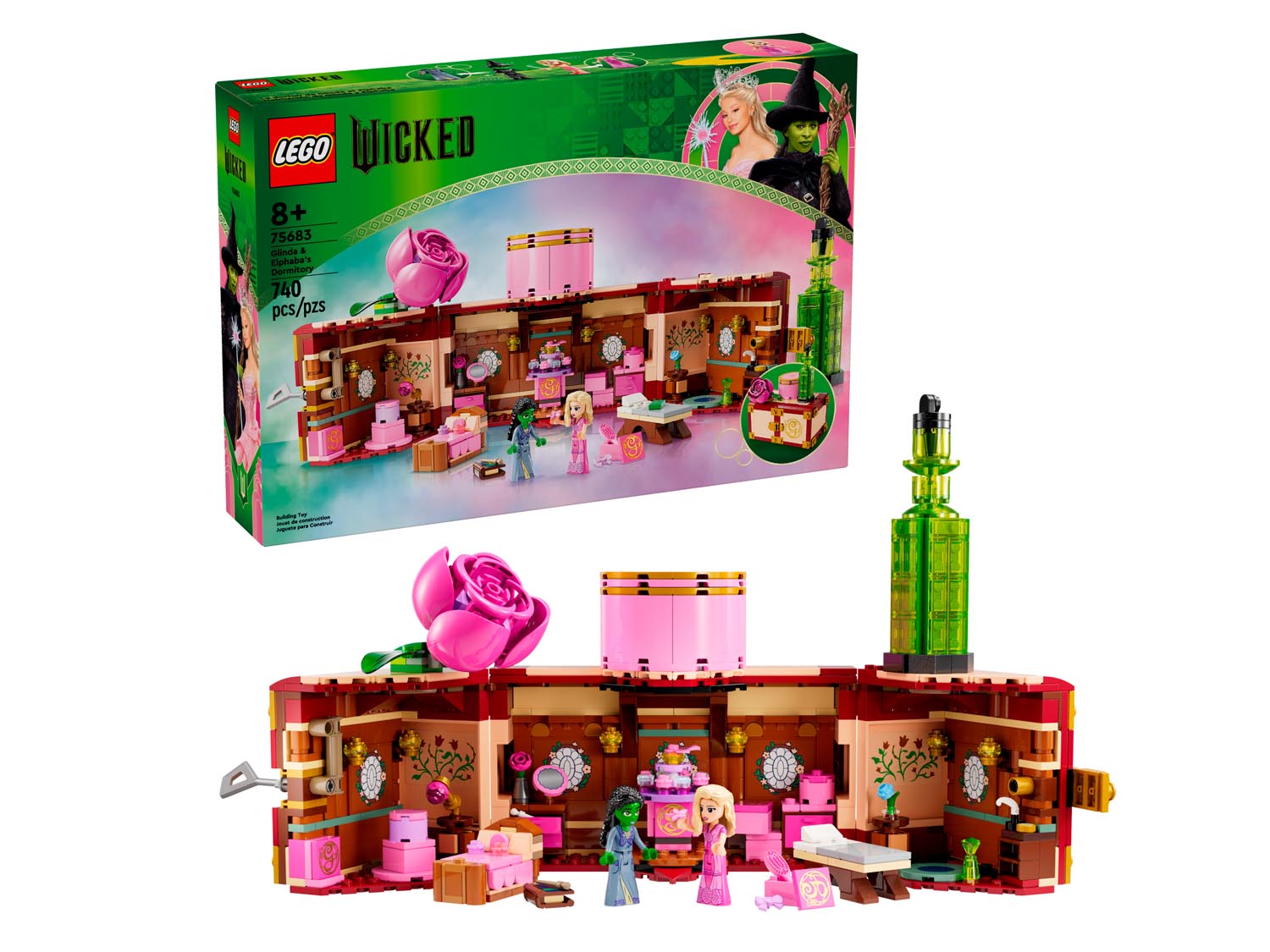 Конструктор LEGO Disney Princess Общежитие Глинды и Эльфабы 740 дет. - фото 2