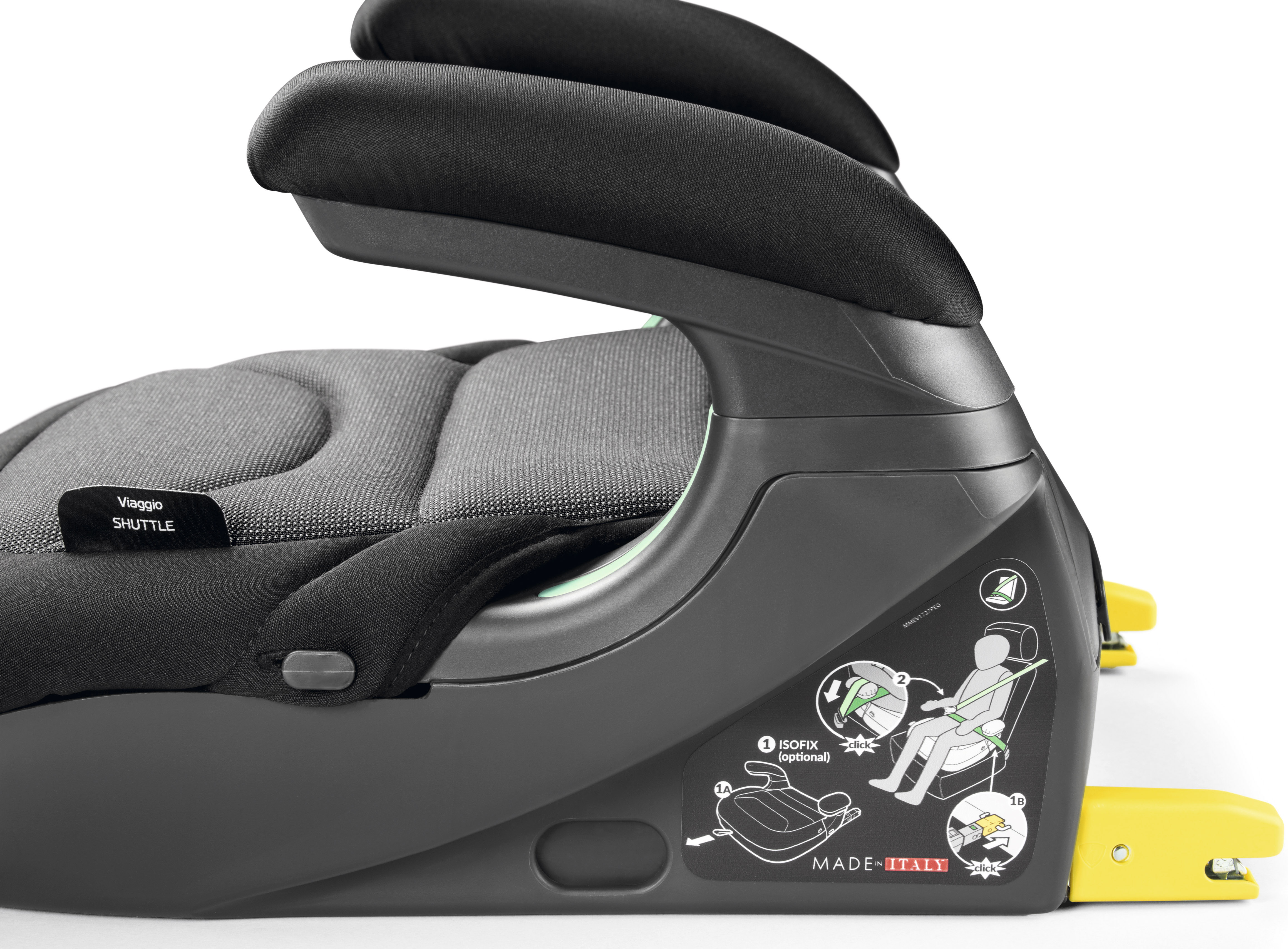 Автокресло Peg-Perego Shuttle Isofix 2/3 (15-36 кг) серый - фото 4