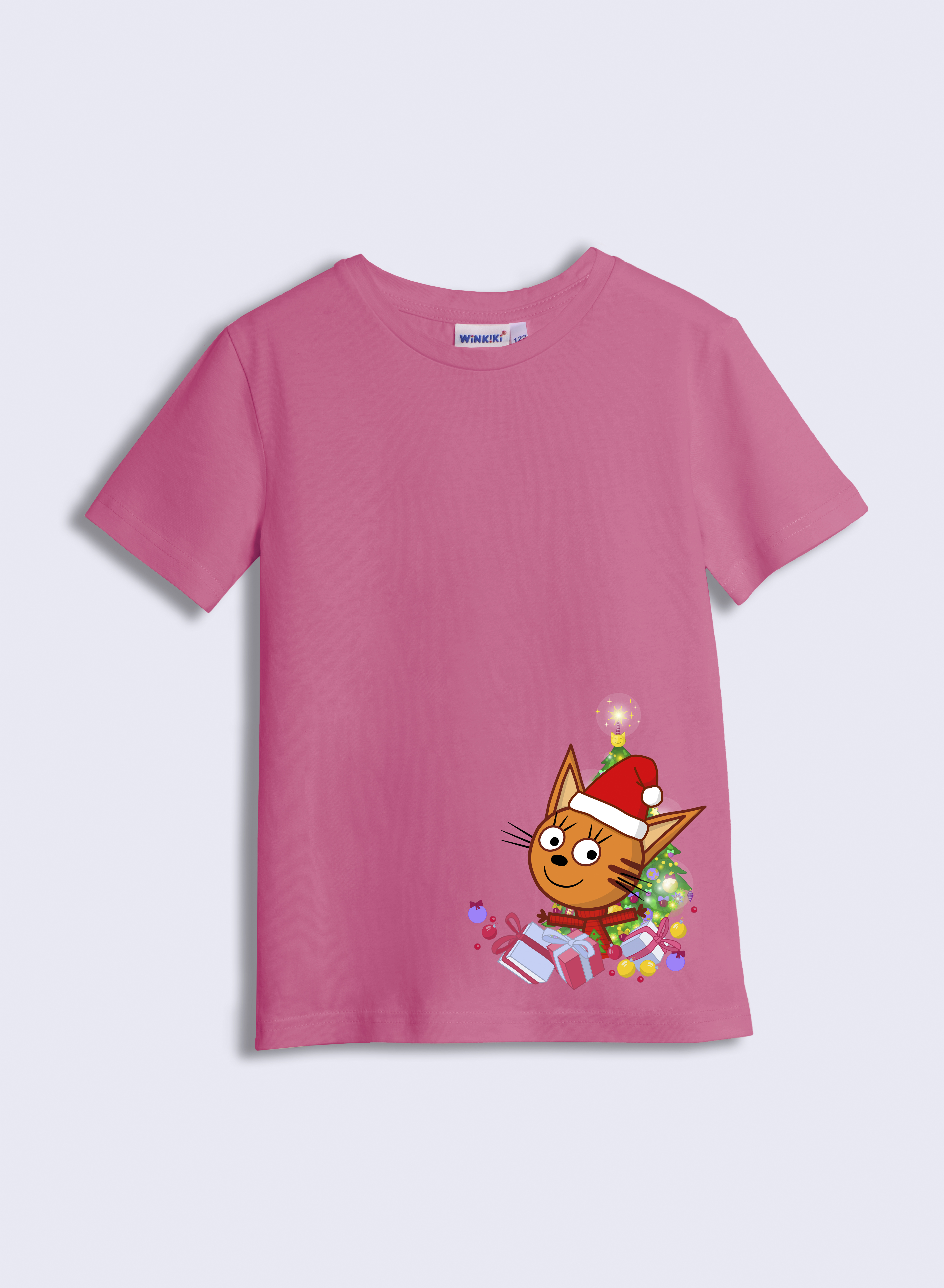 Футболка Три кота TK25252406/розовый - фото 1