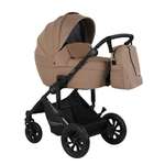 Коляска 2в1 JOVOLA Swift всесезонная, т.-бежевый коричневый