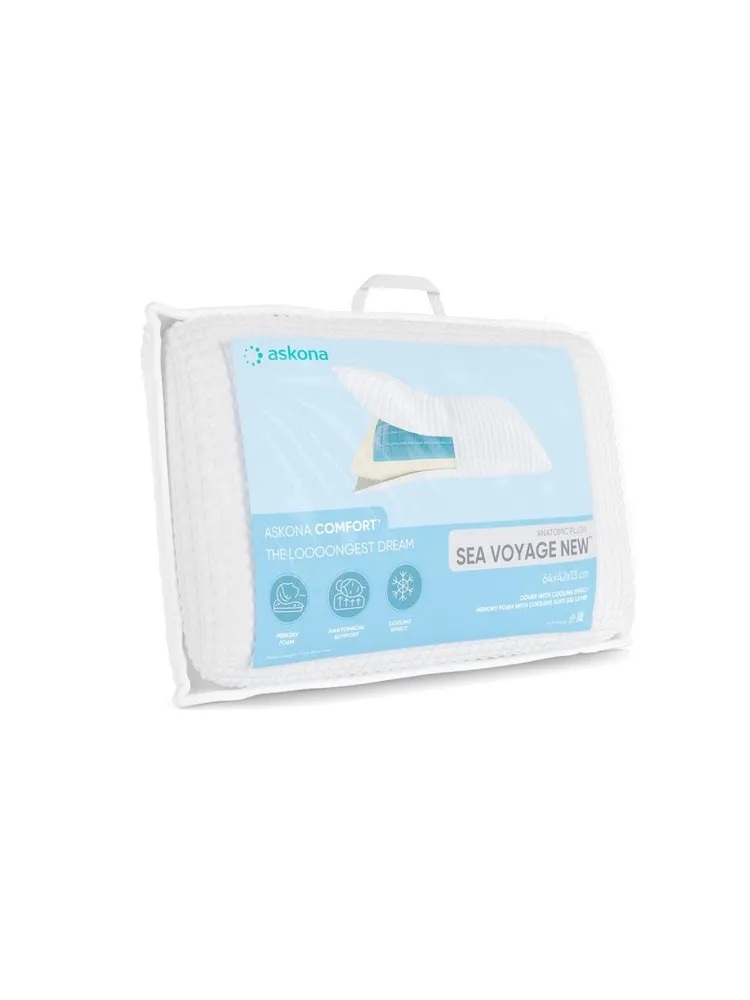Подушка анатомическая Askona Sea Voyage New 42 x 64 см - фото 8