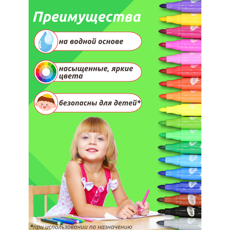 Фломастеры Arte Nuevo 18 цв.