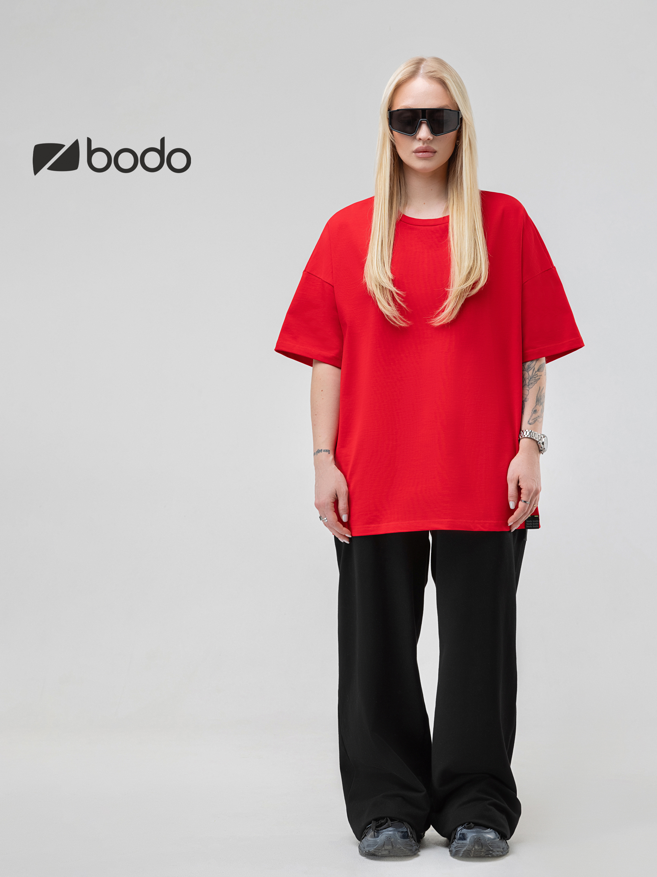 Футболка Bodo 36-138MU_красный (черный) - фото 4