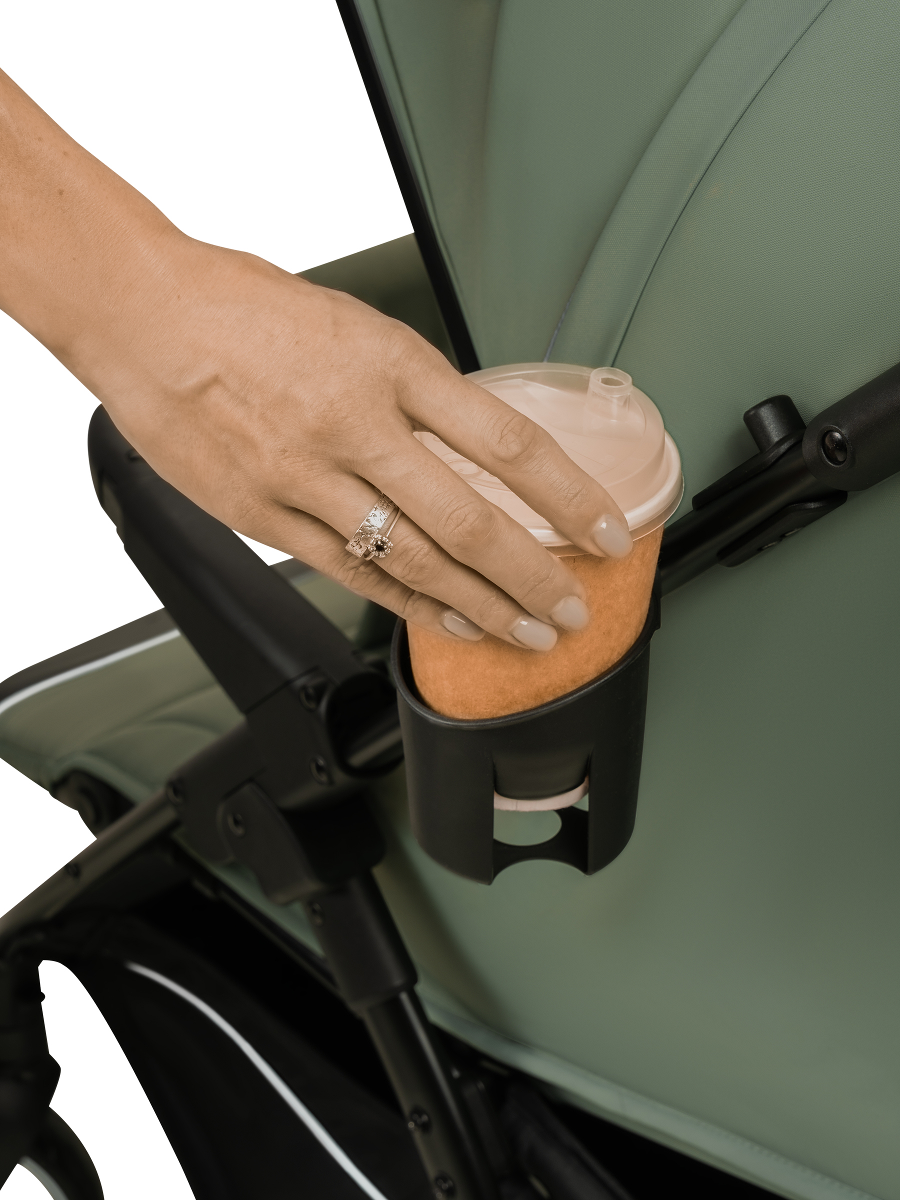 Коляска прогулочная JOVOLA SELENA 2026 всесезонная зеленый - фото 17