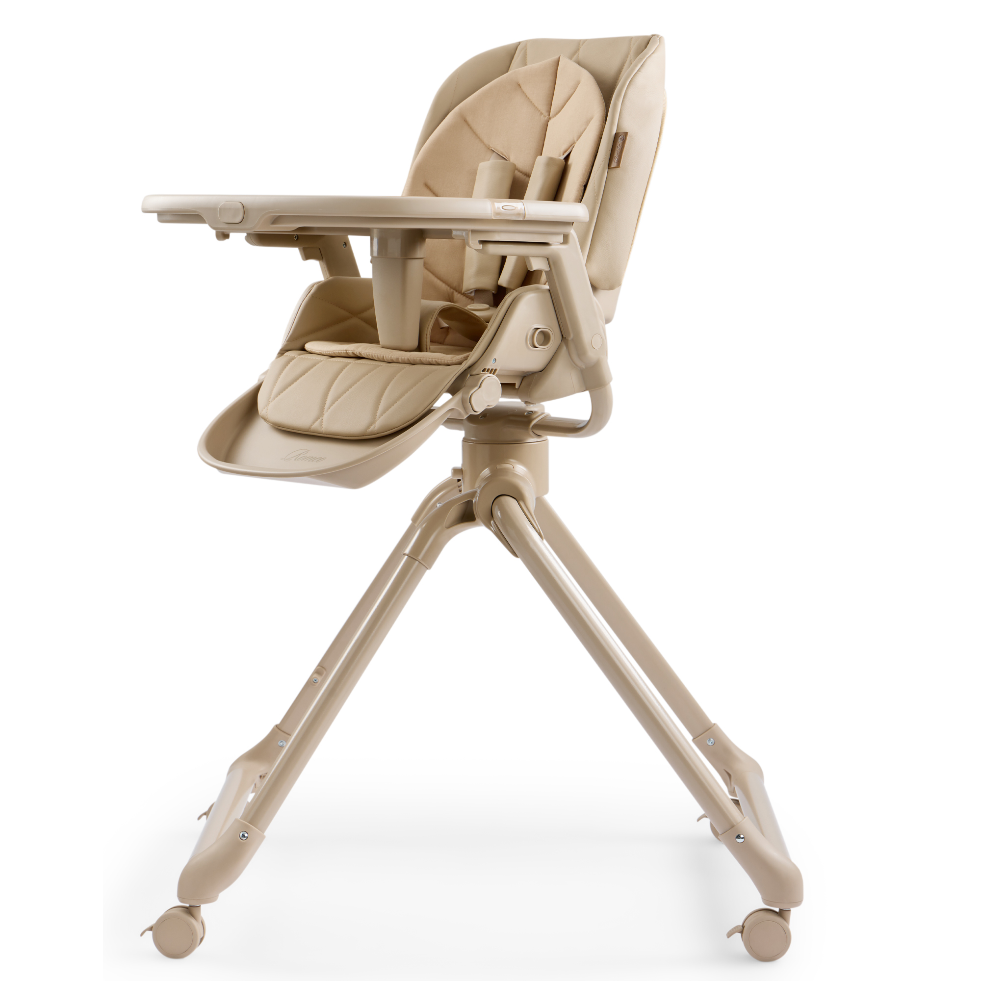 Стульчик для кормления Happy Baby ROMEO бежевый - фото 7