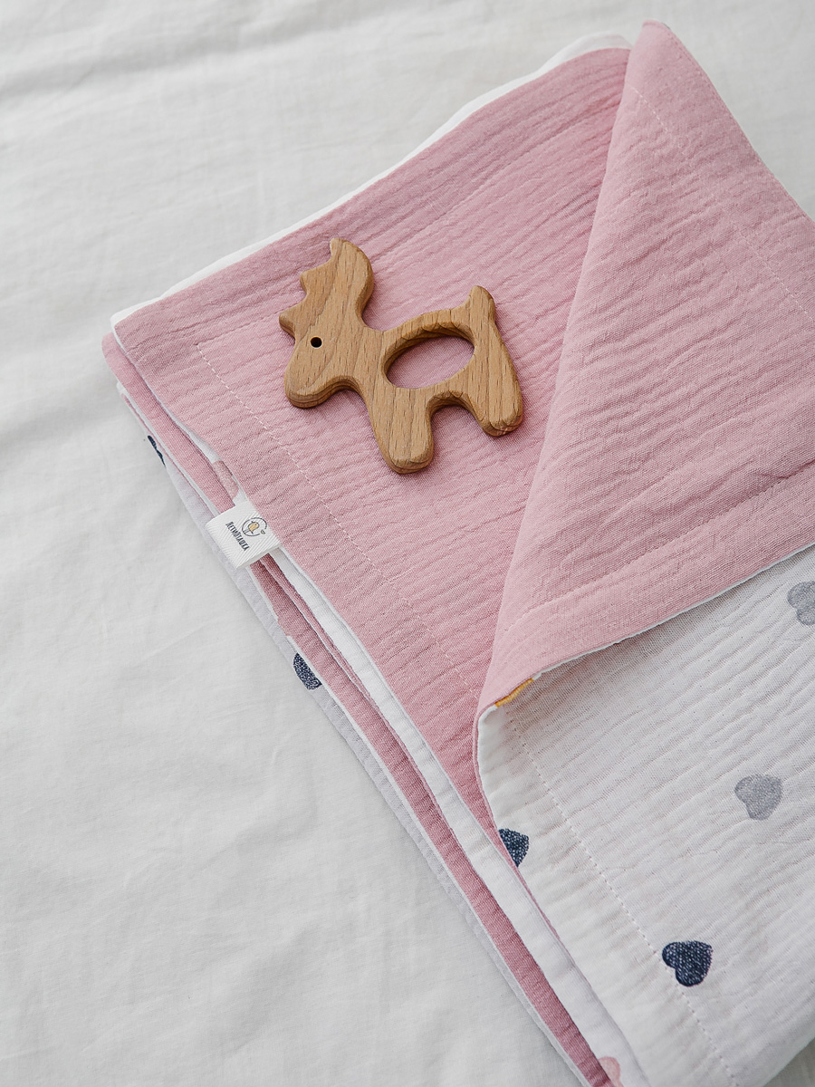 Плед ЛетиПташка розовый 95 x 130 см хлопок - фото 9