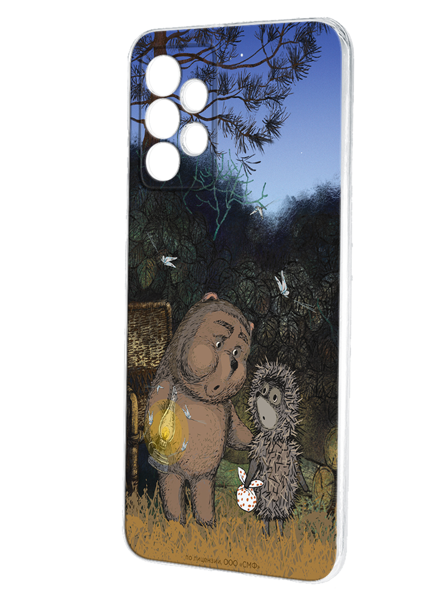 Силиконовый чехол Mcover для смартфона Samsung A32 Союзмультфильм Ежик в тумане и медвежонок - фото 1