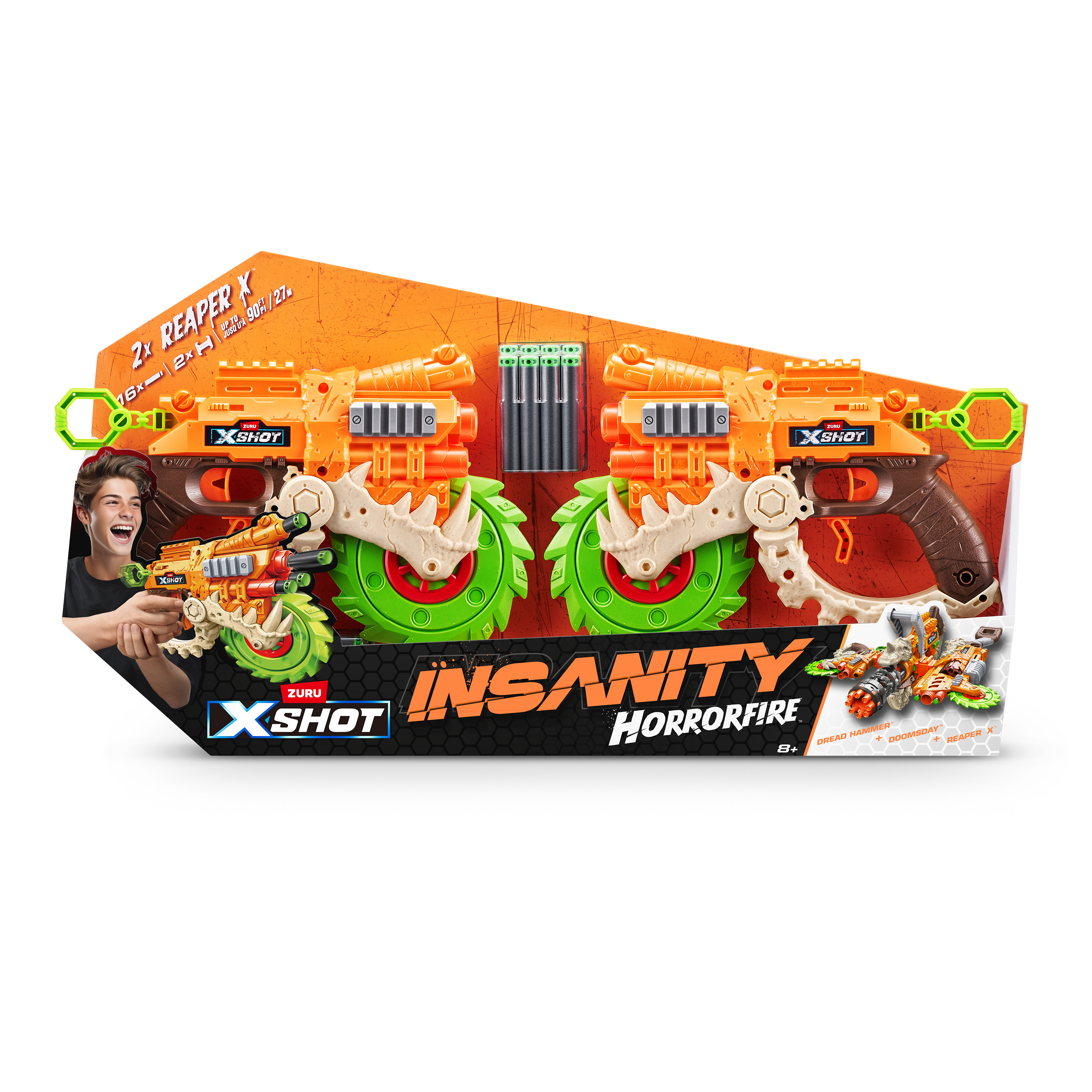 Набор Zuru XSHOT  Insanity Хоррорфайр Рипер - фото 11