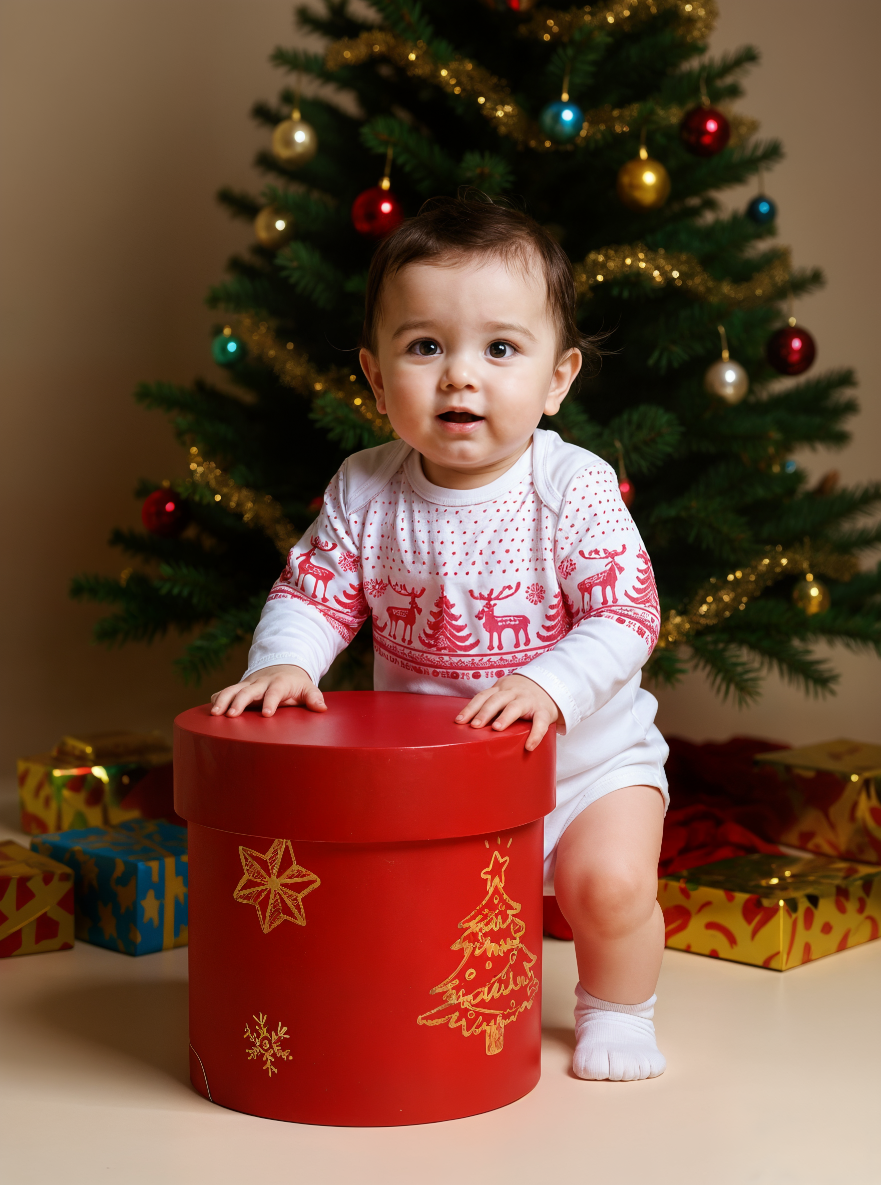 Боди KiMMi Baby КБ-1308072п белый_орнамент - фото 2