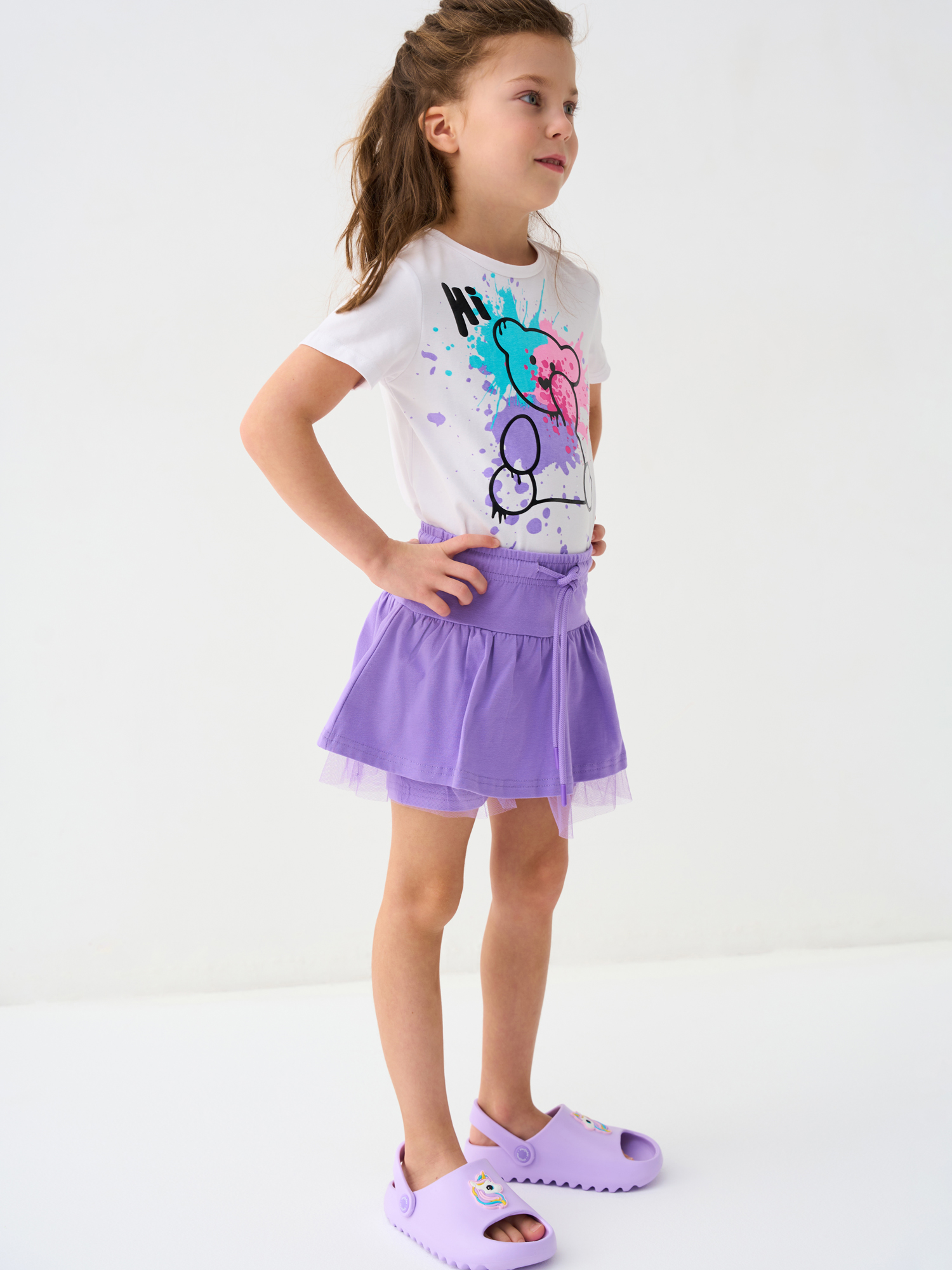 Футболка и юбка-шорты PlayToday 12622440 - фото 2