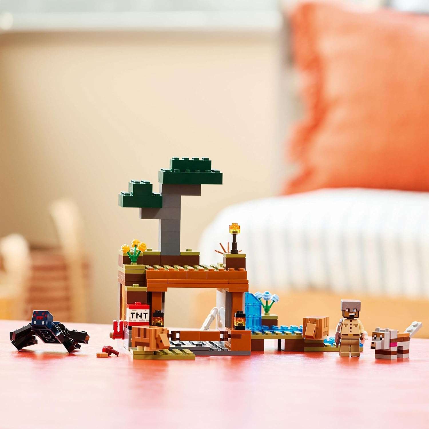 Конструктор LEGO Minecraft Экспедиция рудник Броненосец блочный - фото 7