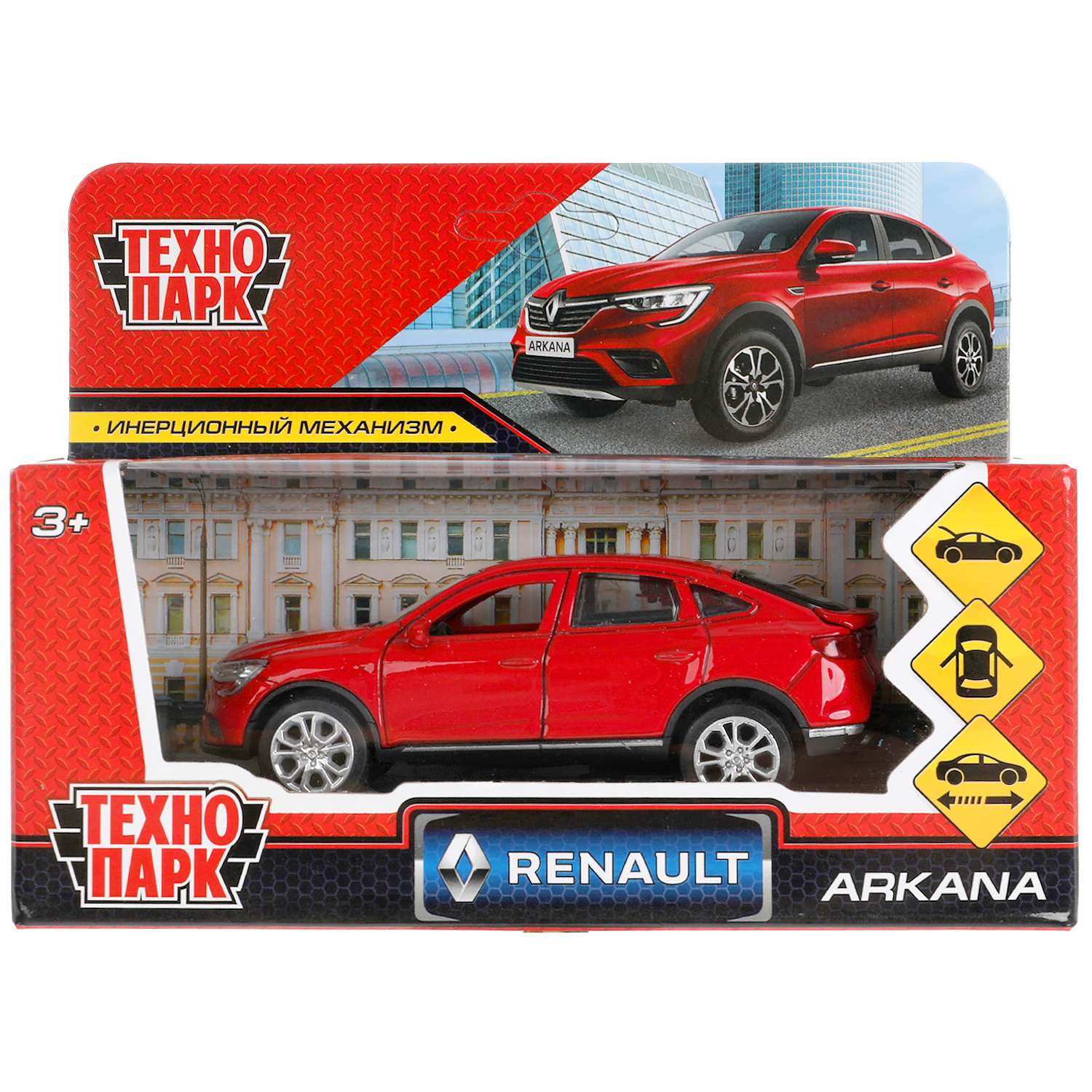 Автомобиль Технопарк Renault Arkana красный 313456.0 - фото 2