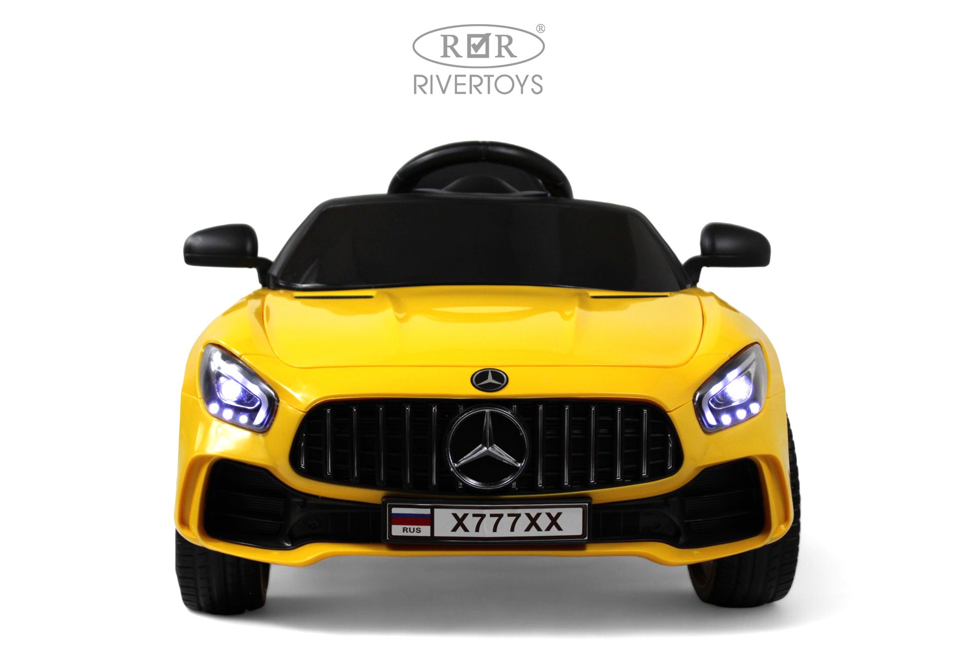 Электромобиль RIVERTOYS Mercedes X777XX-AMG-YELLOW С пультом ДУ - фото 22