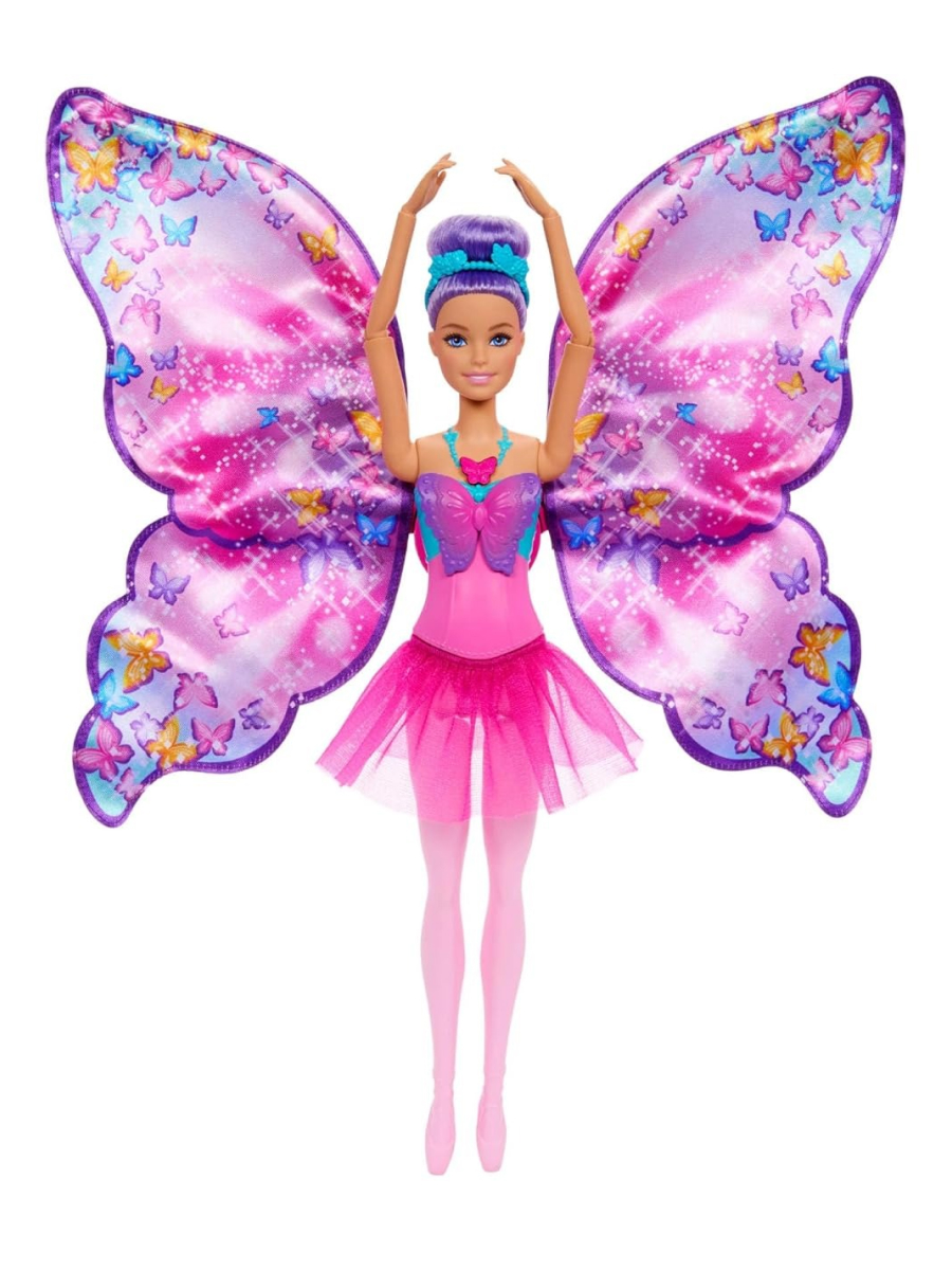 Кукла модельная Barbie Dreamtopia балерина бабочка высота 29 см HXJ10 - фото 6