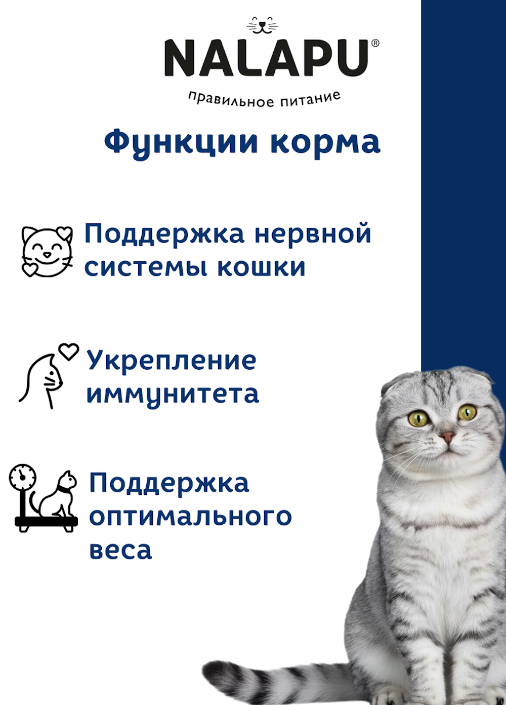 Корм для кошек NALAPU Antistress с курицей и экстрактов родиолы в желе 77г - фото 3