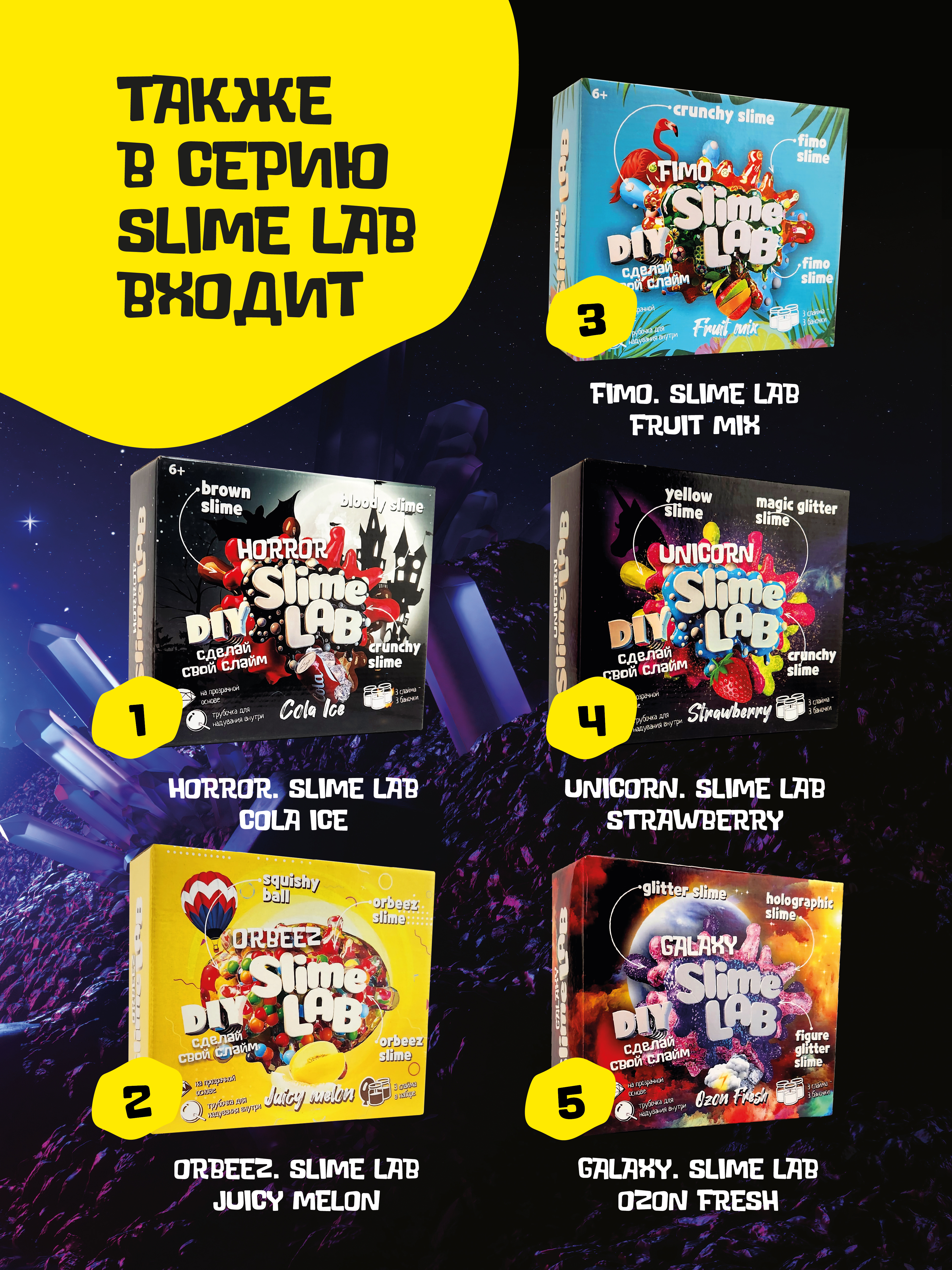 Набор для создания уникальных слаймов сделай сам - фото 6