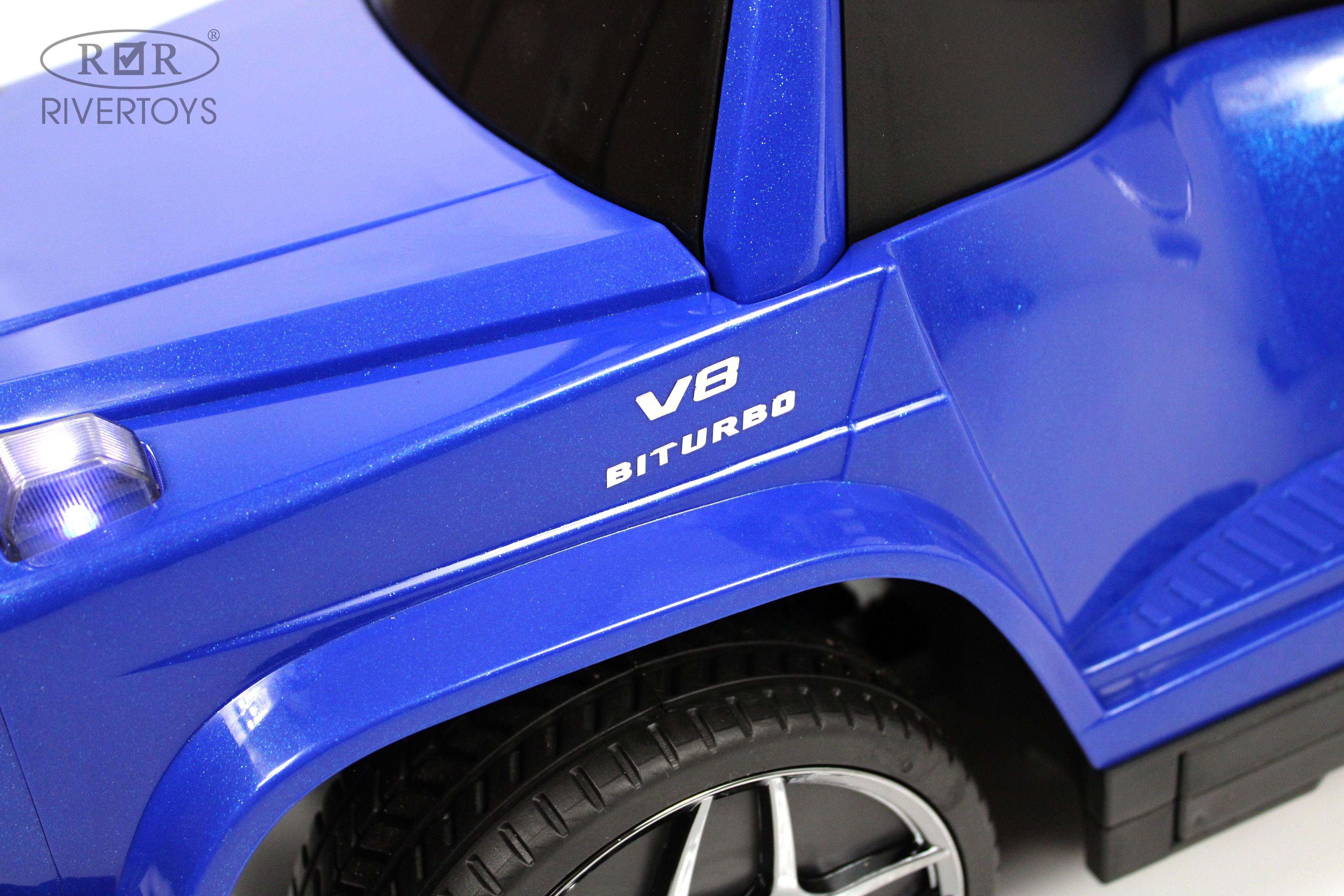 Электромобиль RIVERTOYS Mercedes Z001ZZ-A-BLUE-DIAMOND С пультом ДУ - фото 19