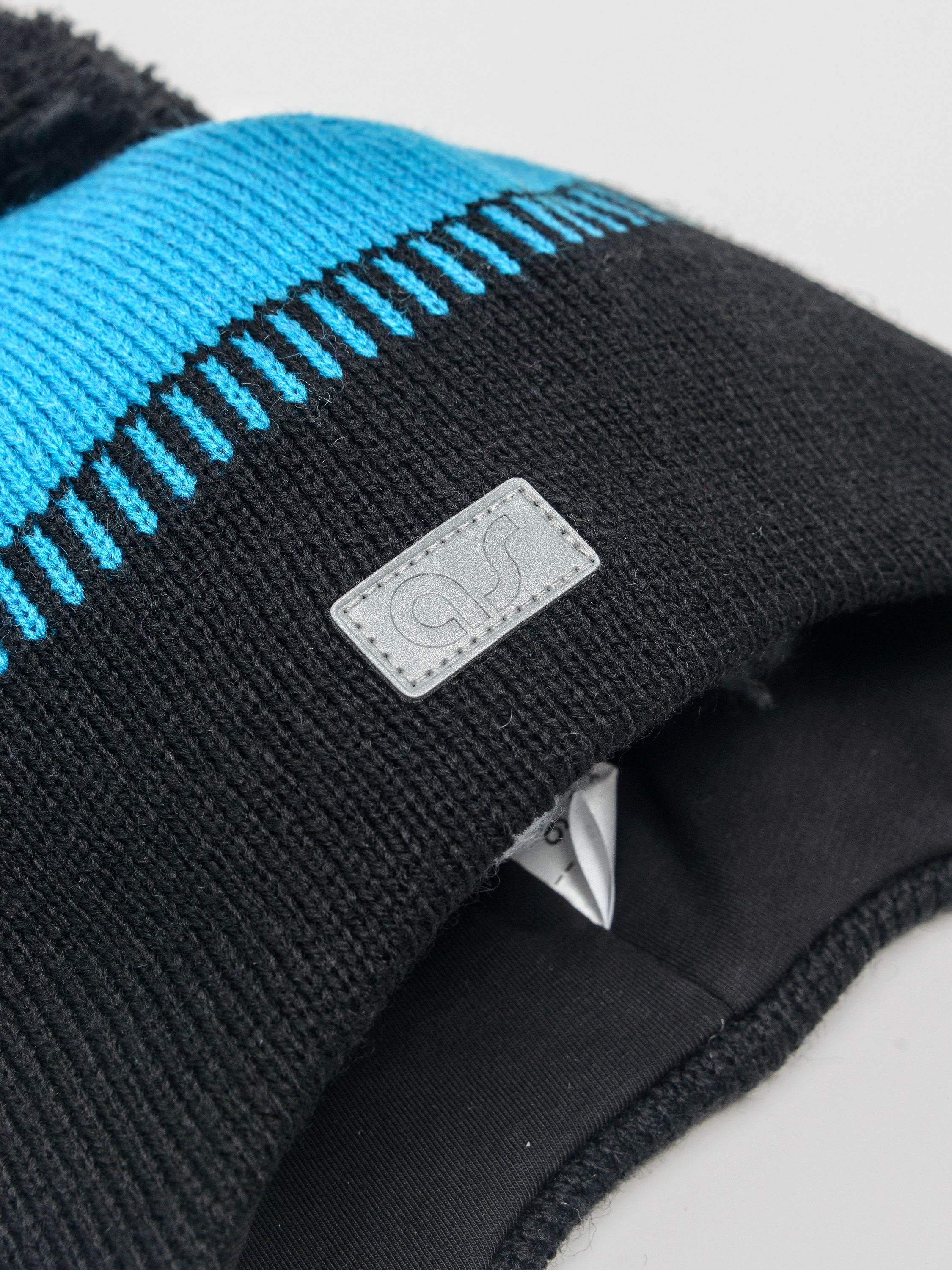 Шапка Artel 01943-42_черный/т.голубой - фото 2