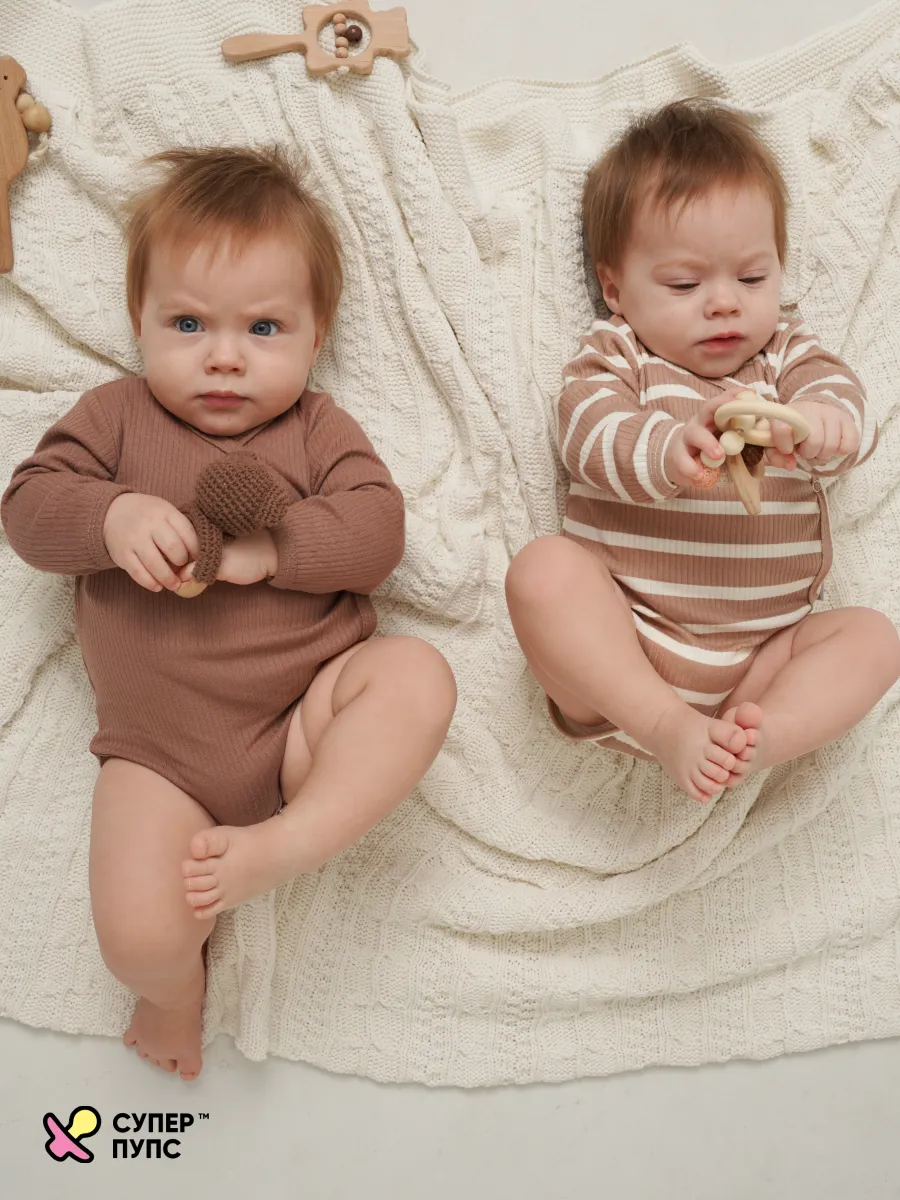 Боди 3 шт Супер Пупс нбр/3пр/бд/зап/таупкапибары - фото 29