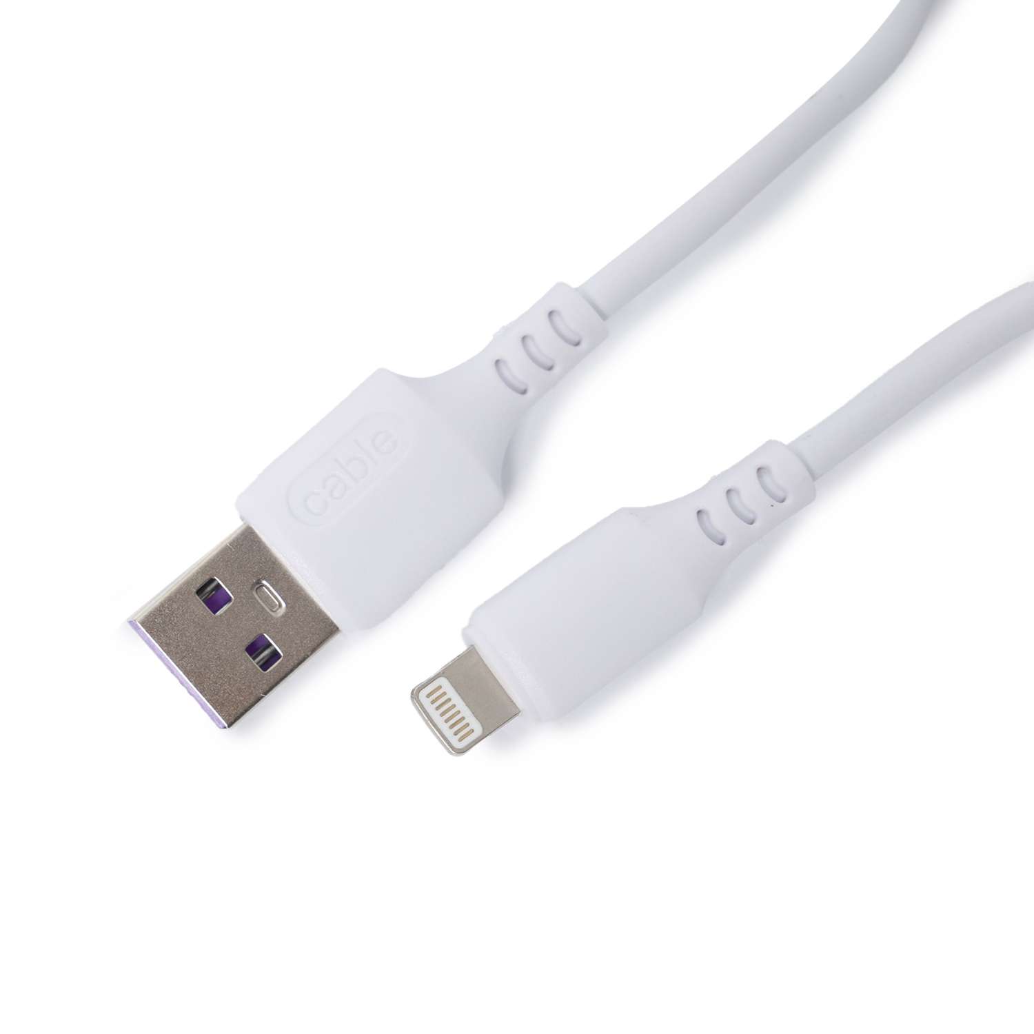 USB кабель ё 8 pin 1м Белый - фото 1