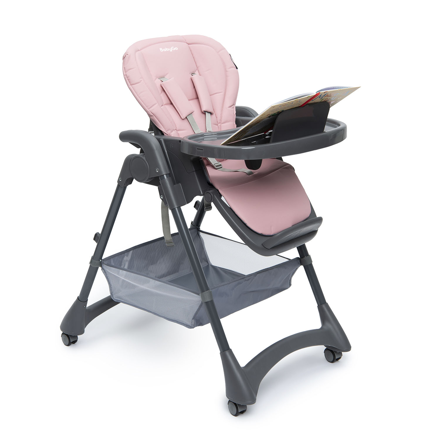 Стульчик для кормления BabyGo Sweet Meals Pink розовый - фото 22