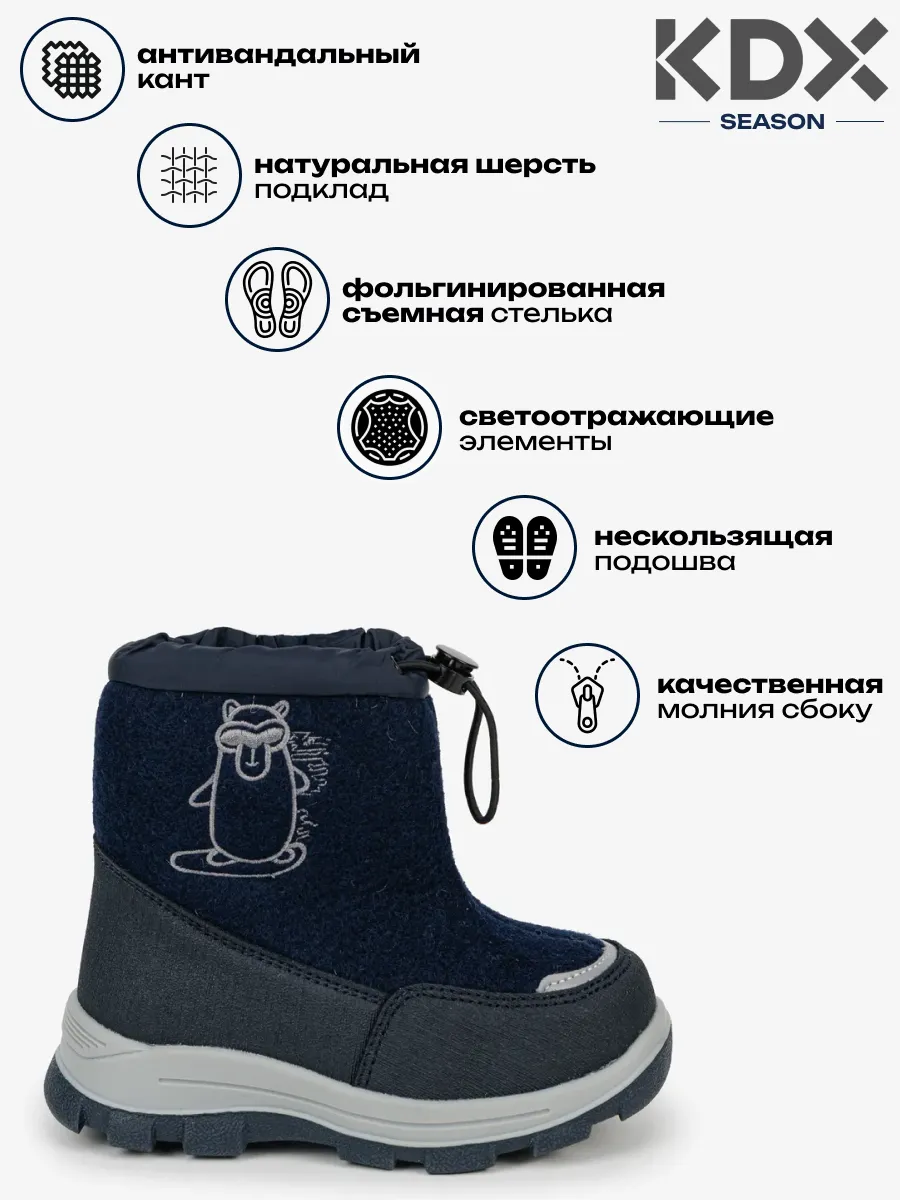 Валенки KDX FL-36 navy - фото 3