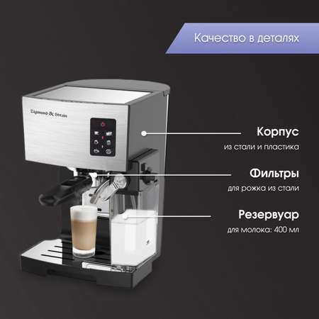 Кофеварка рожковая Zigmund and Shtain ZCM-887