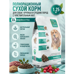 Корм для собак крупных и средних сухой Clan Classic Sensitive 24/11 с чувствительным пищеварением утка с бурым рисом 1.25кг