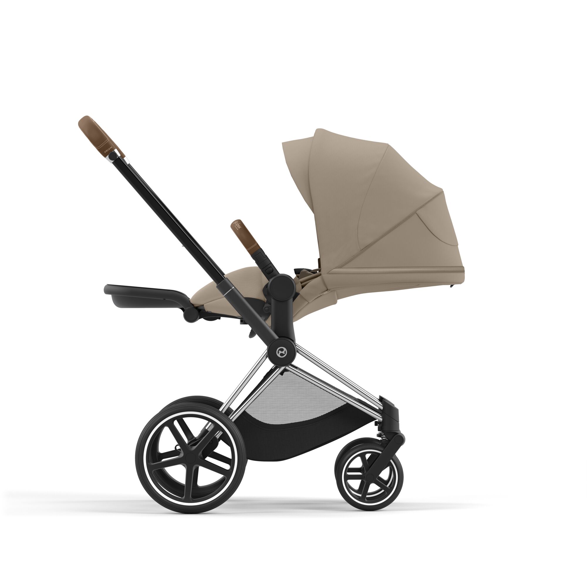 Коляска 2в1 Cybex Priam IV Chrome Brown бежевый - фото 7