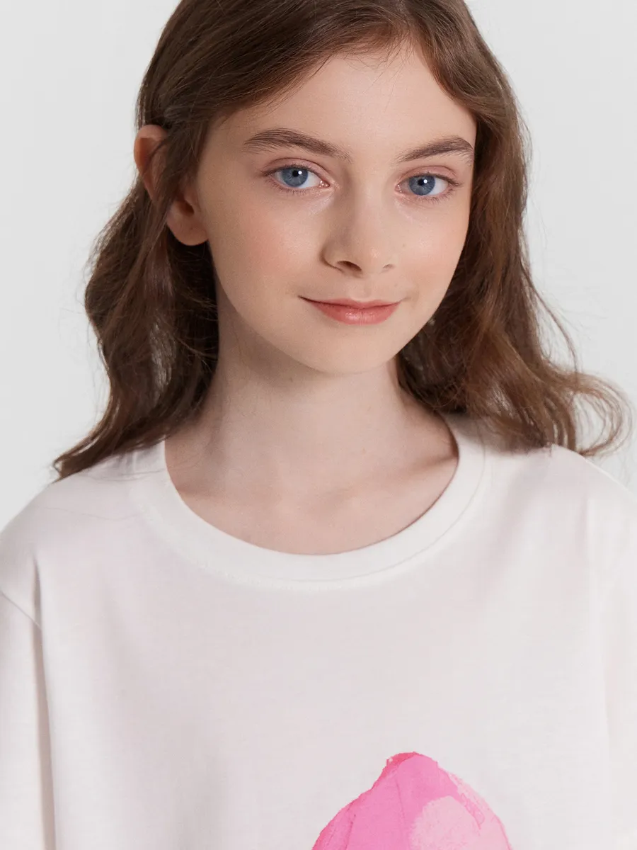 Футболка 2 шт Mark Formelle (Марк Формэль) 117835-2/белый +бело -розовые разводы - фото 6