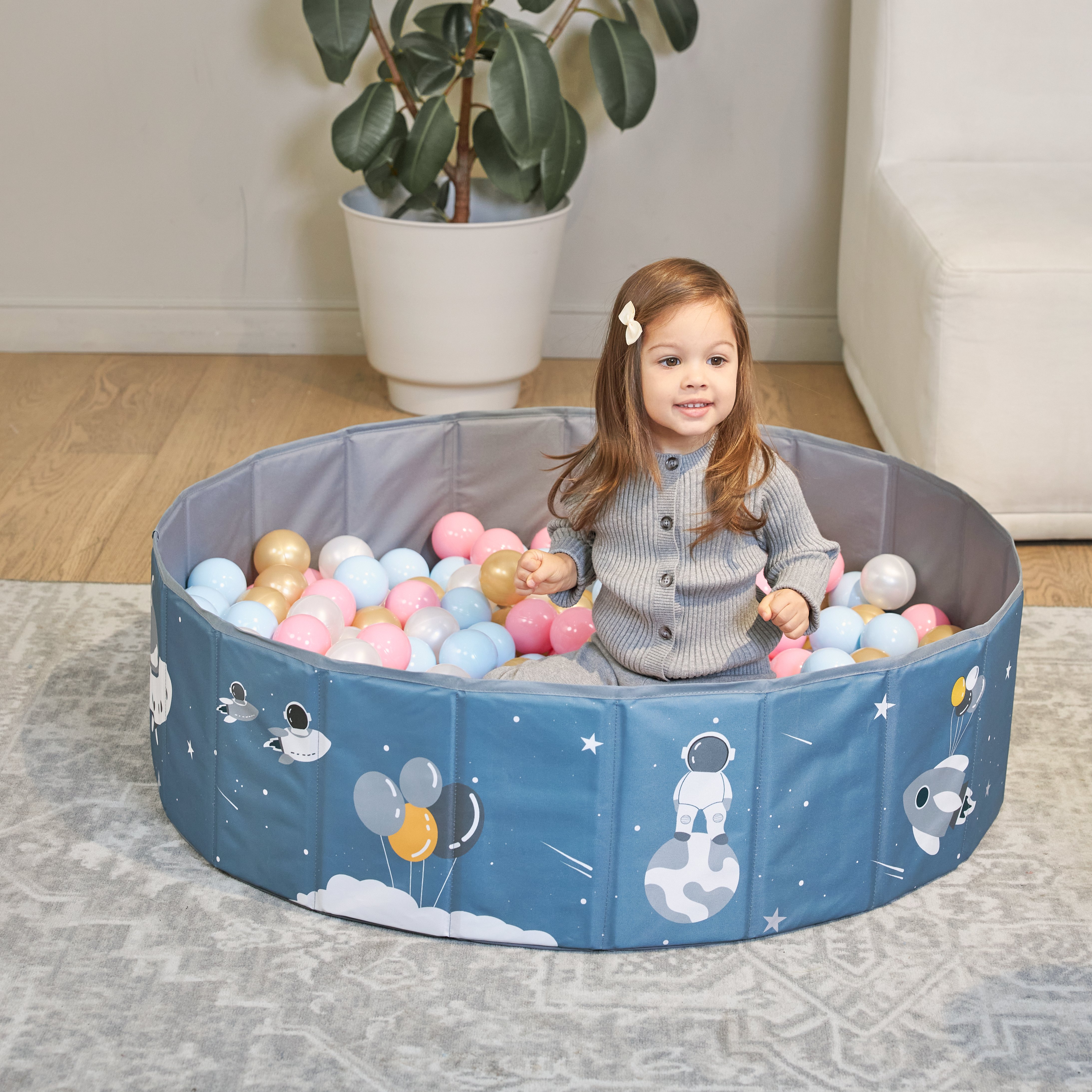 Детский сухой бассейн UNIX Kids Space + 150 шариков - фото 10