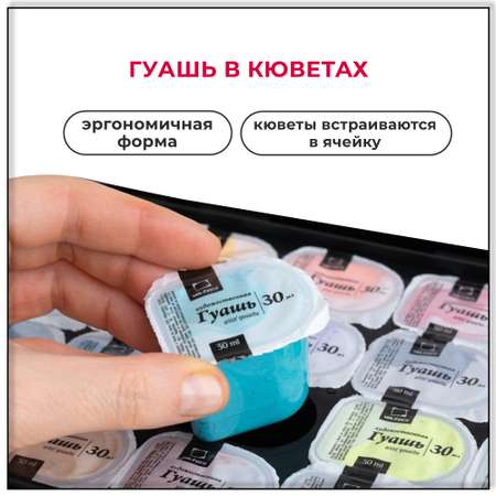 Краски гуашь Малевичъ 24 цв.