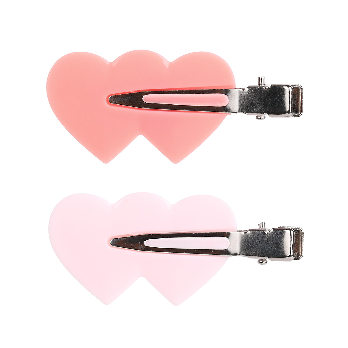 Solomeya Заколка-зажим для волос в форме сердца / No Crease Hair Clips Heart, набор из 4 шт, ref. 230418-002 - фото 2